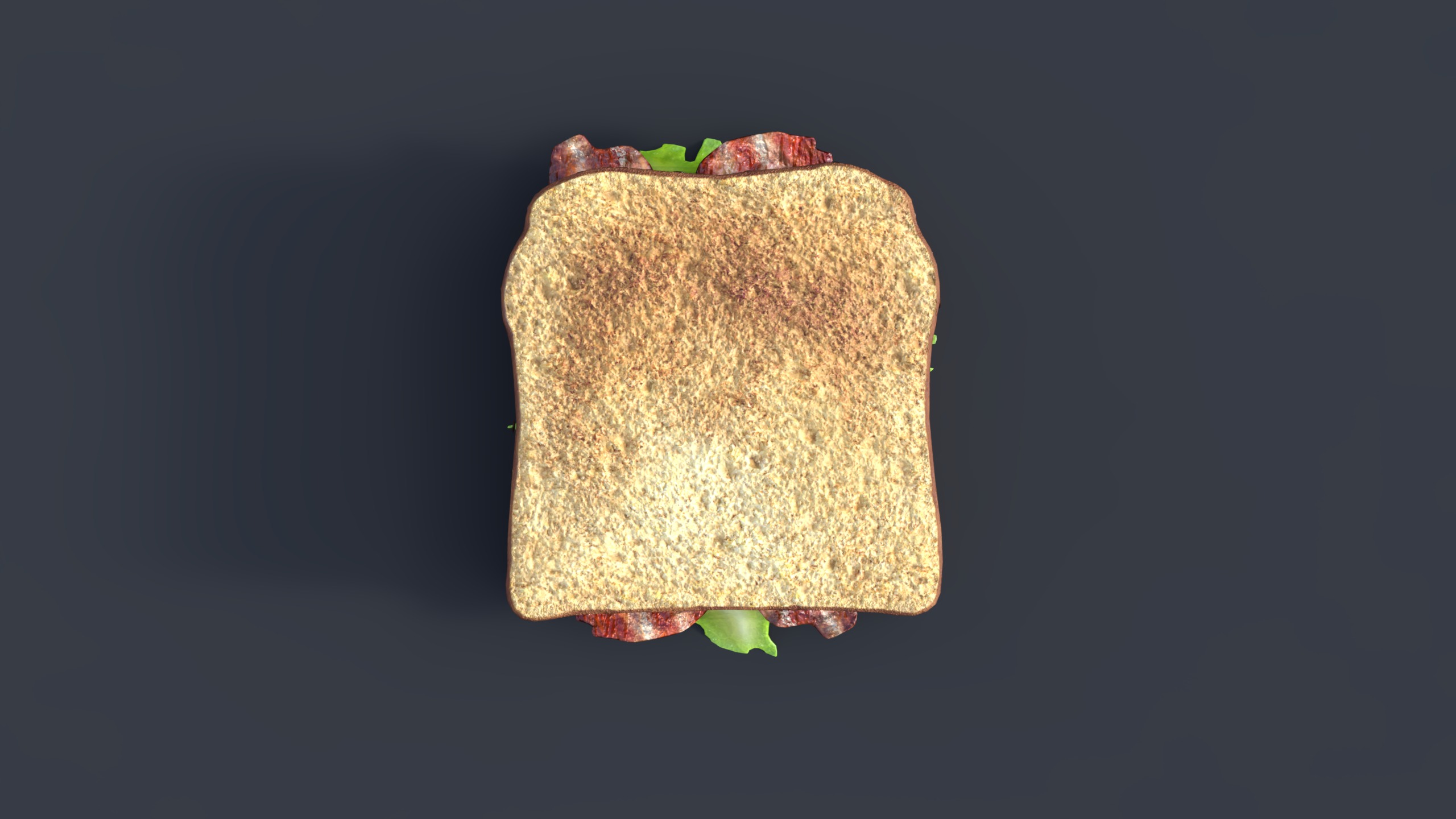 Sandwich Realistic Low-poly 3D model_2