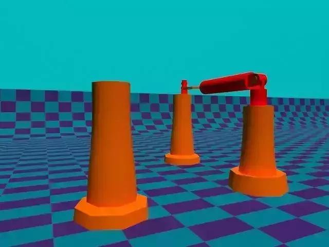 Robot Animation Low-poly 3D model