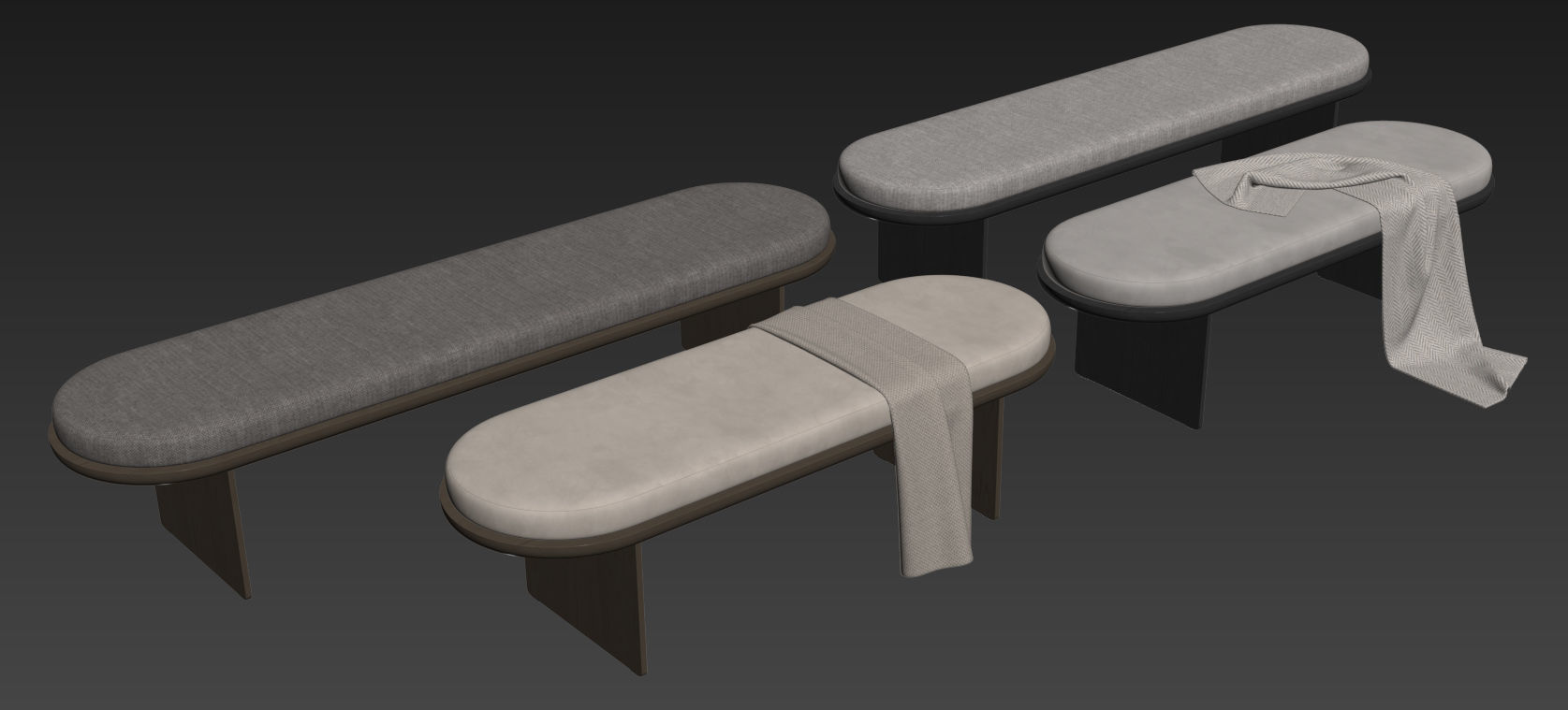 Sensei Bench By Gallotti Radice 3D model_14