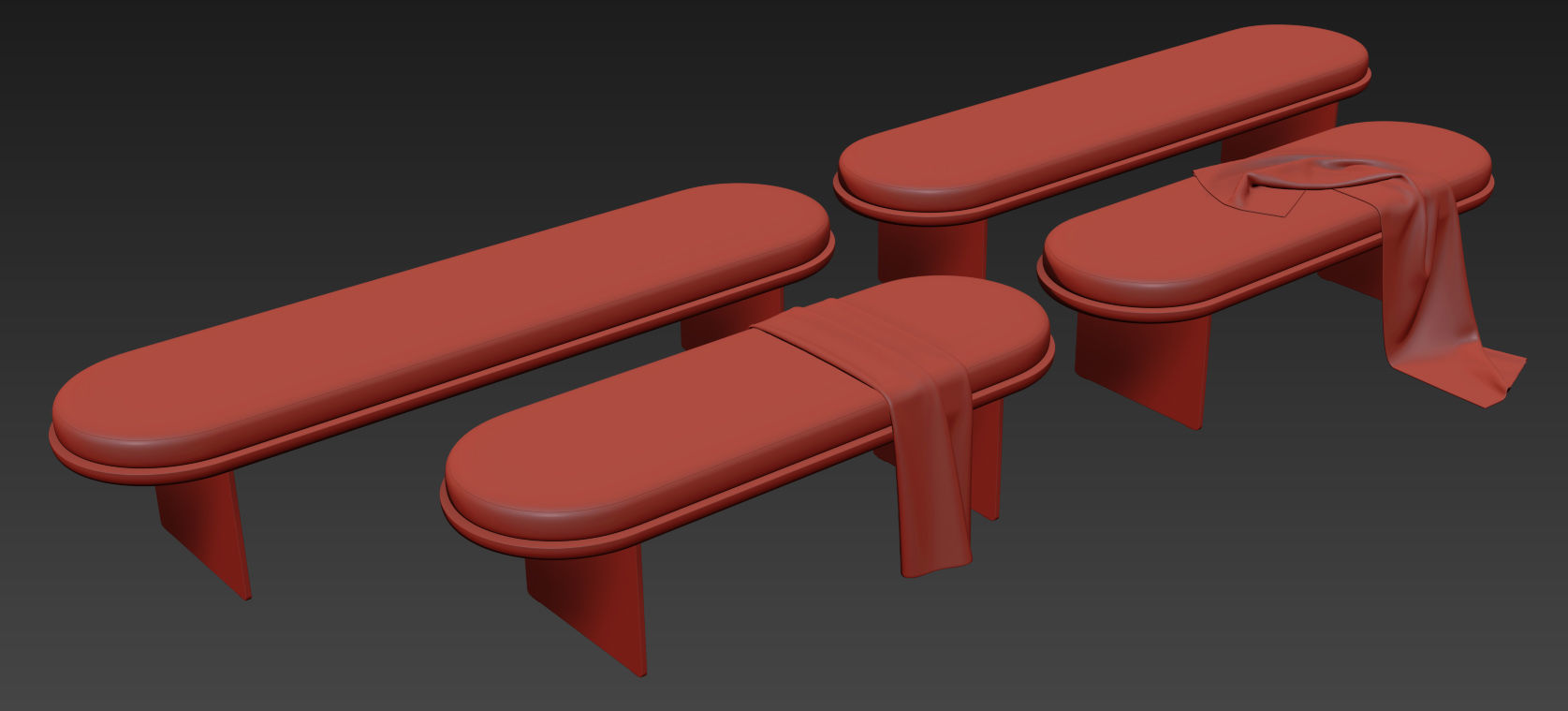 Sensei Bench By Gallotti Radice 3D model_15