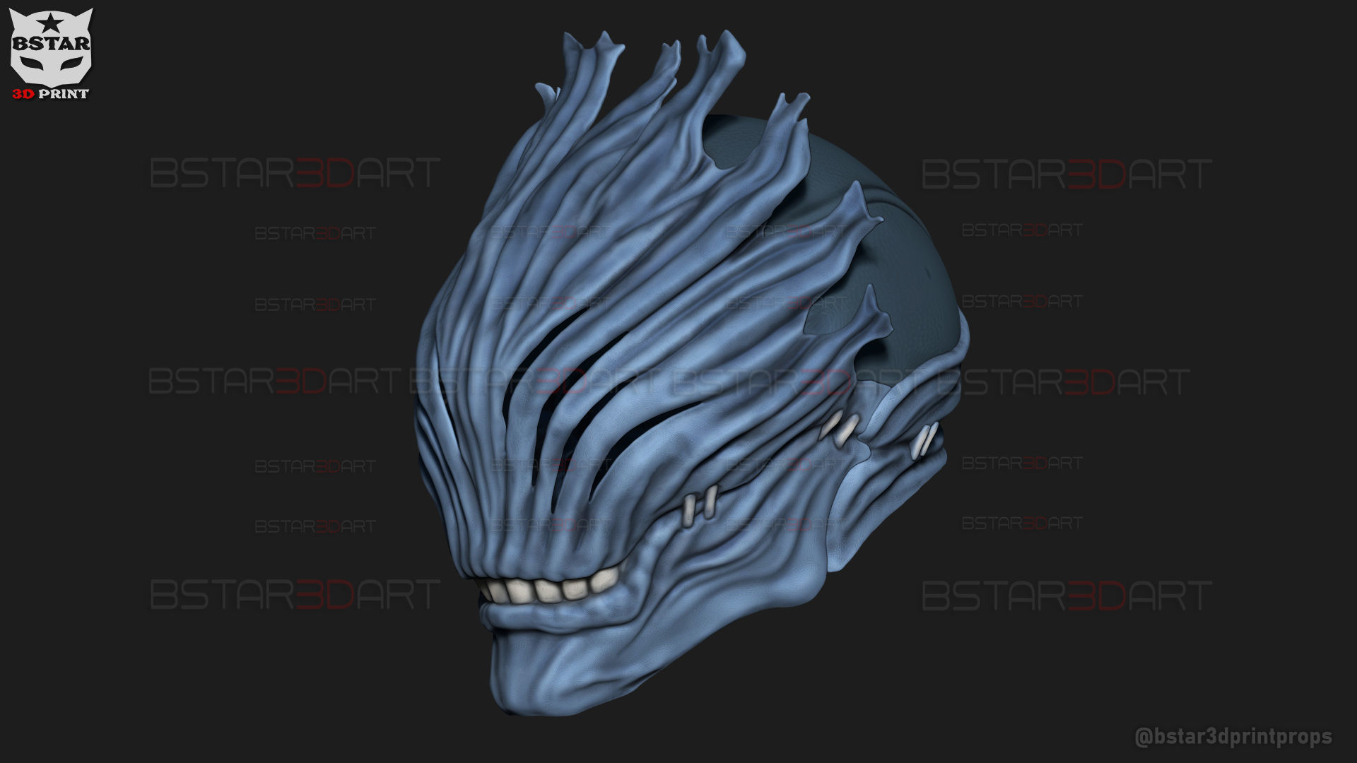 Mahito Final Form Mask High Quality  - Jujutsu Kaisen Cosplay 3D print model_25