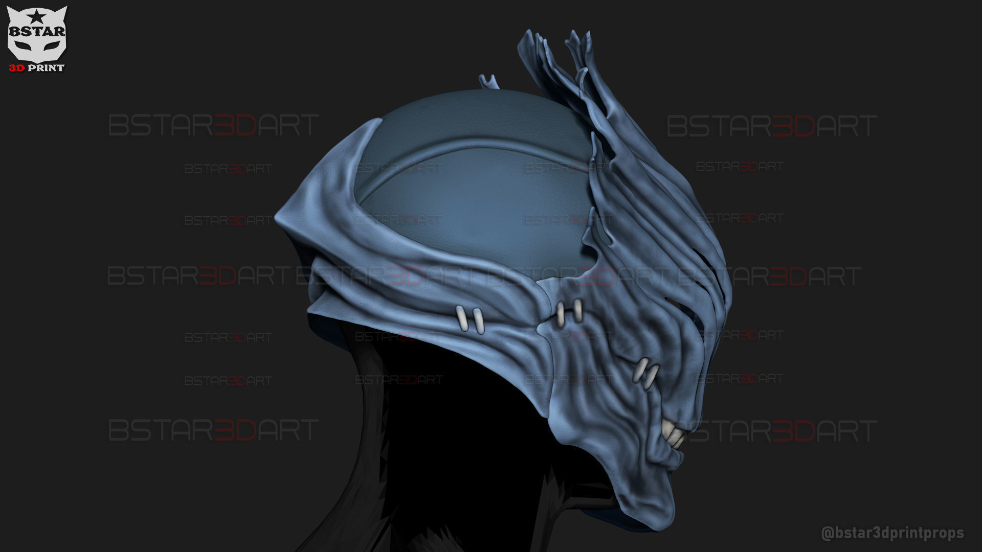 Mahito Final Form Mask High Quality  - Jujutsu Kaisen Cosplay 3D print model_22