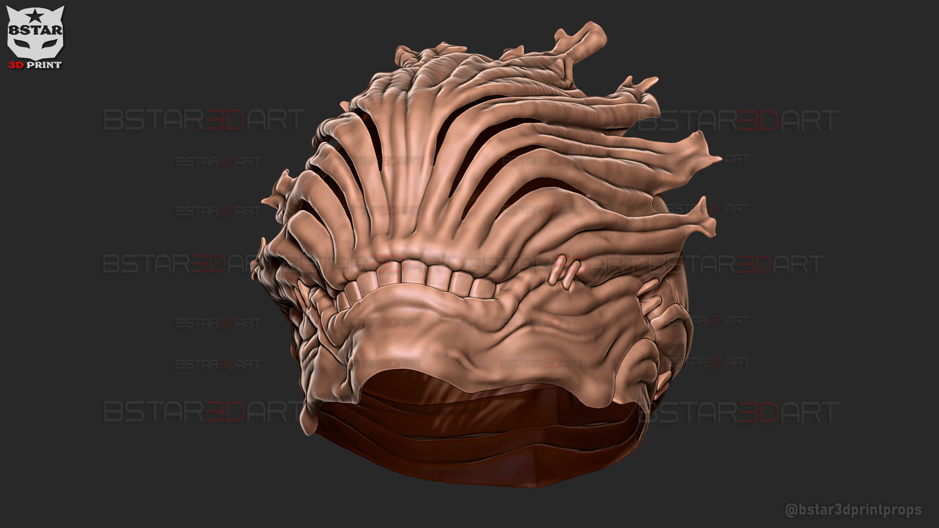 Mahito Final Form Mask High Quality  - Jujutsu Kaisen Cosplay 3D print model_33