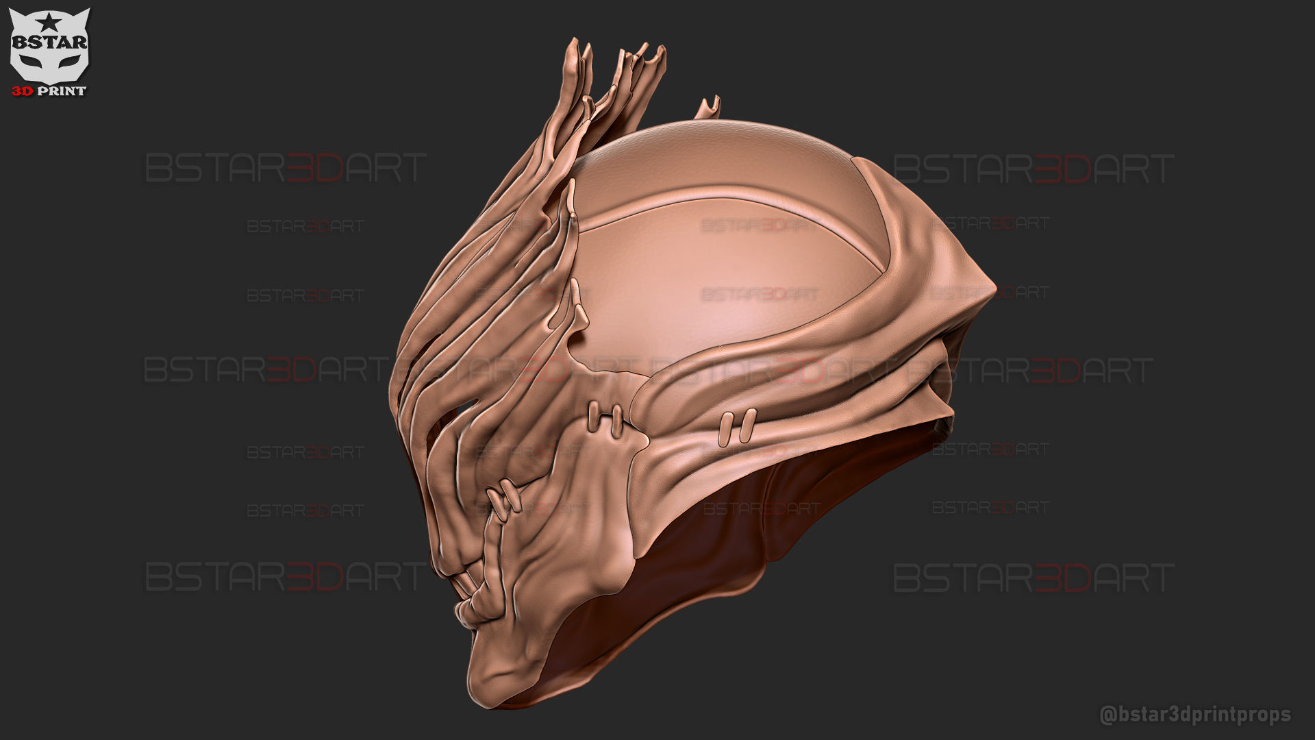 Mahito Final Form Mask High Quality  - Jujutsu Kaisen Cosplay 3D print model_29