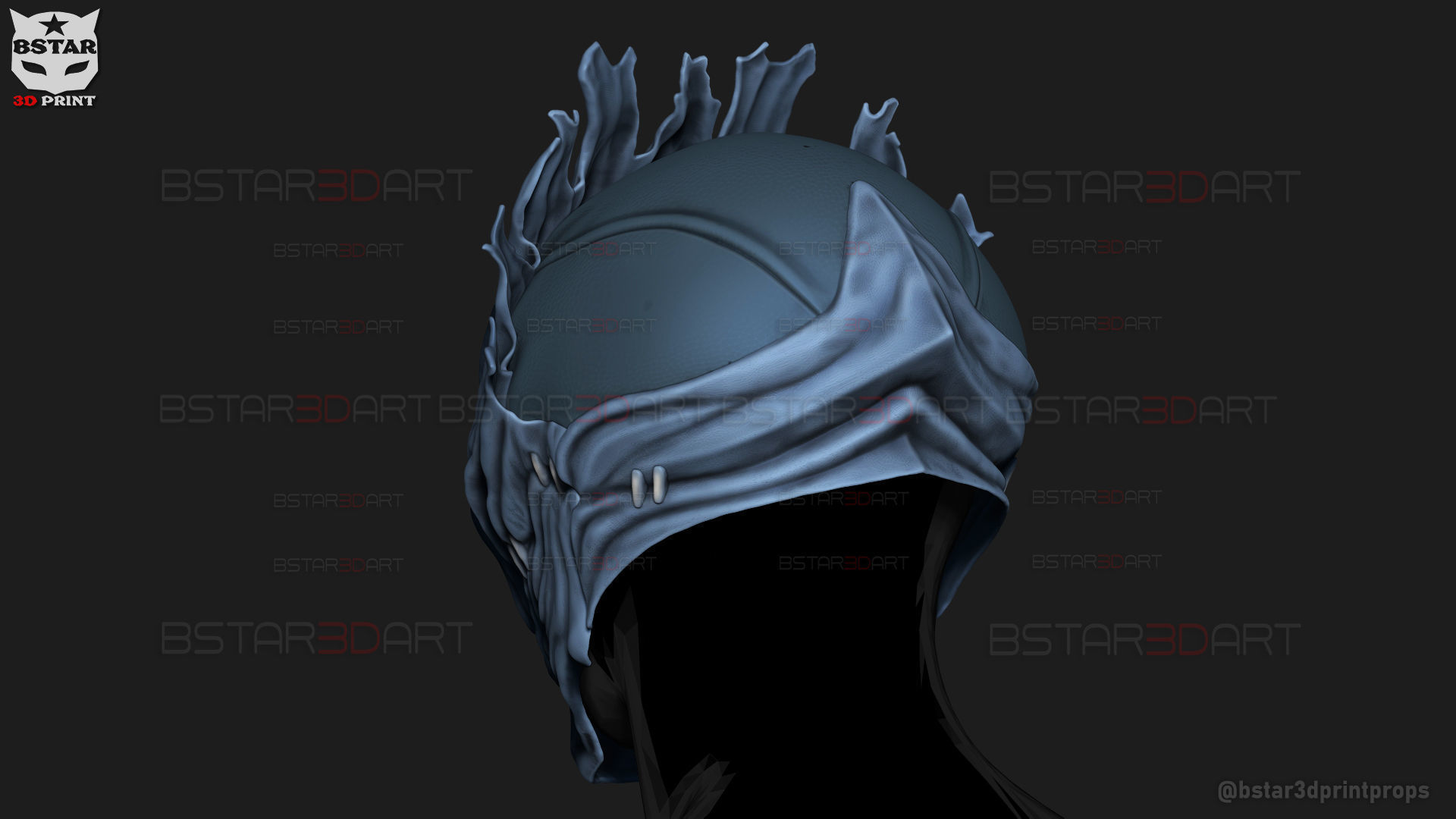 Mahito Final Form Mask High Quality  - Jujutsu Kaisen Cosplay 3D print model_20