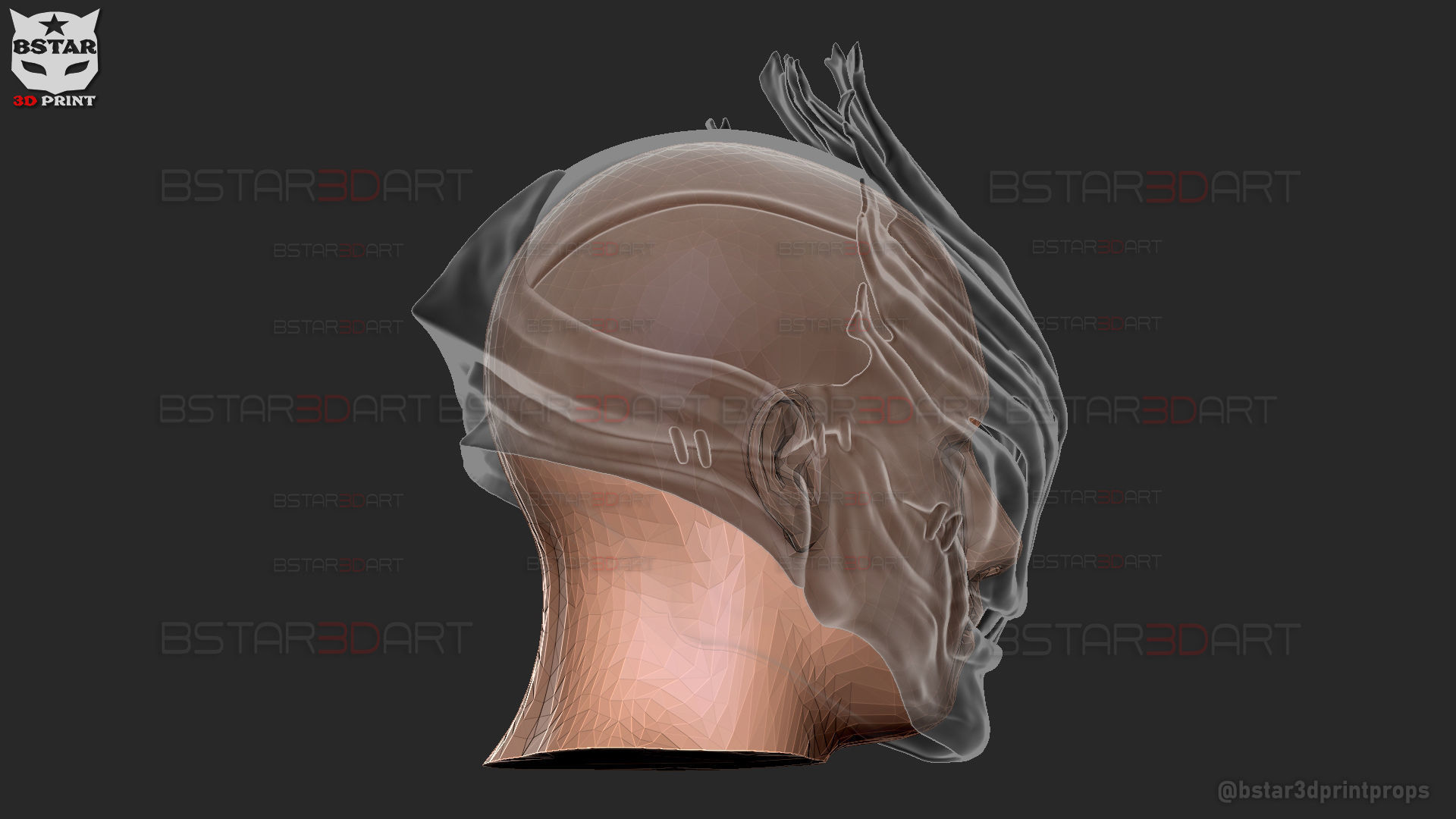 Mahito Final Form Mask High Quality  - Jujutsu Kaisen Cosplay 3D print model_35