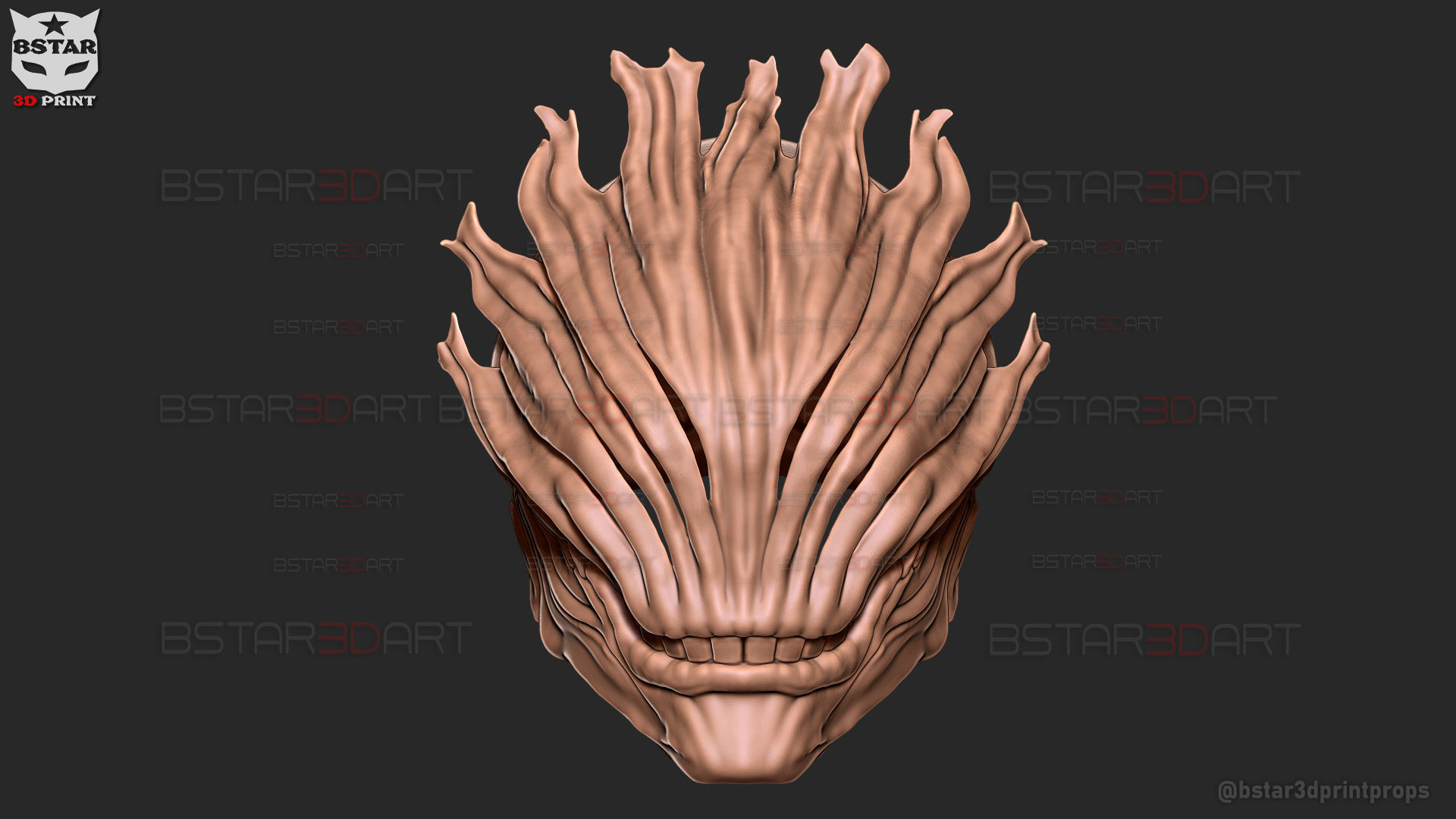 Mahito Final Form Mask High Quality  - Jujutsu Kaisen Cosplay 3D print model_27