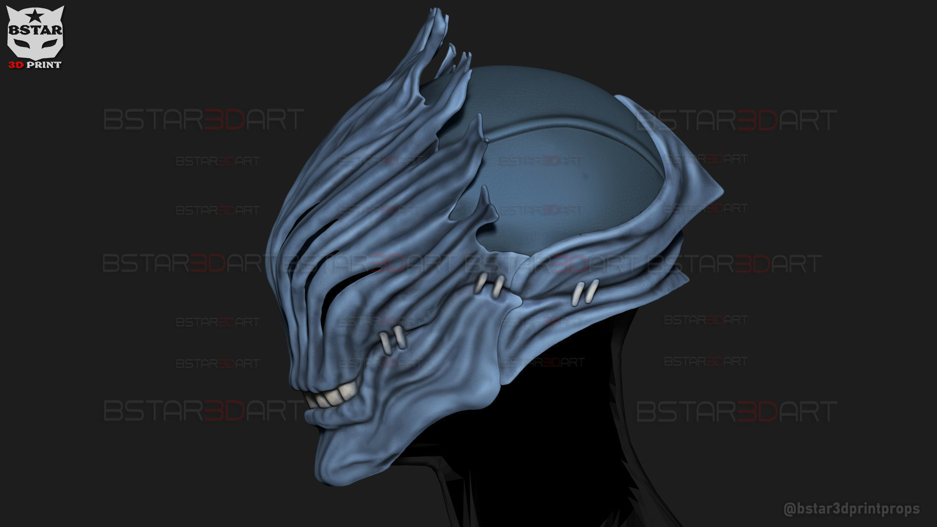 Mahito Final Form Mask High Quality  - Jujutsu Kaisen Cosplay 3D print model_19