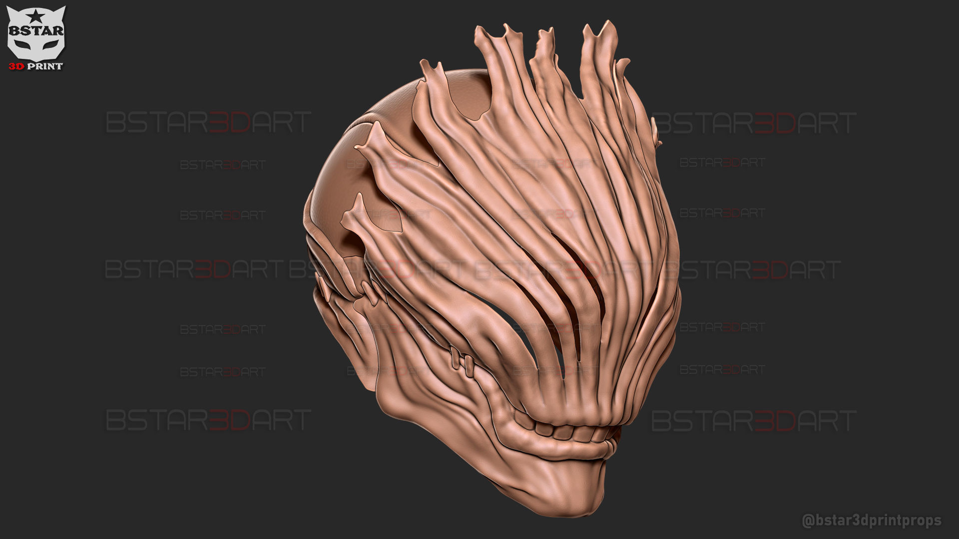 Mahito Final Form Mask High Quality  - Jujutsu Kaisen Cosplay 3D print model_32