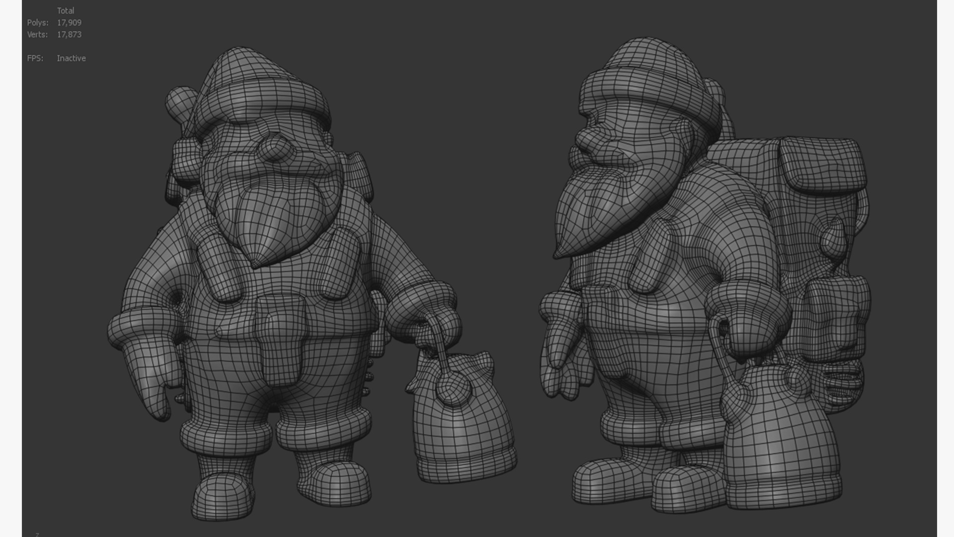 santa claus 3d character printable model 3D print model_6