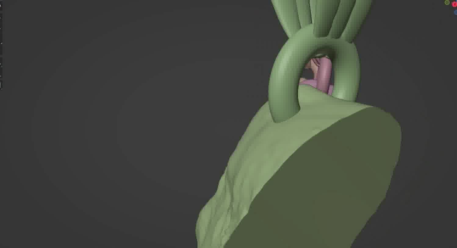 Gorilla pendant  3D print model_51