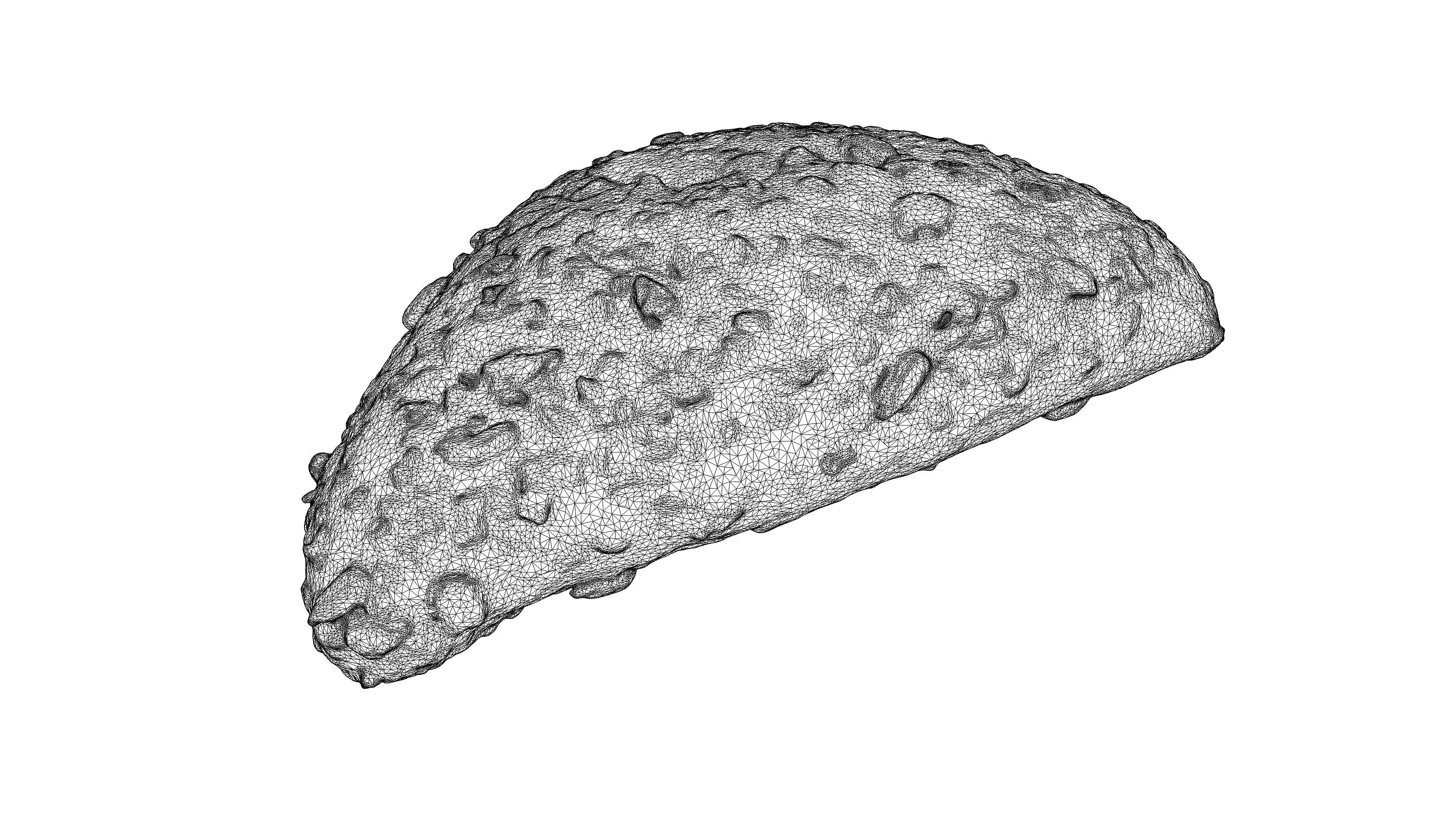 Photorealistic 3D scan of grain bun Low-poly 3D model_20