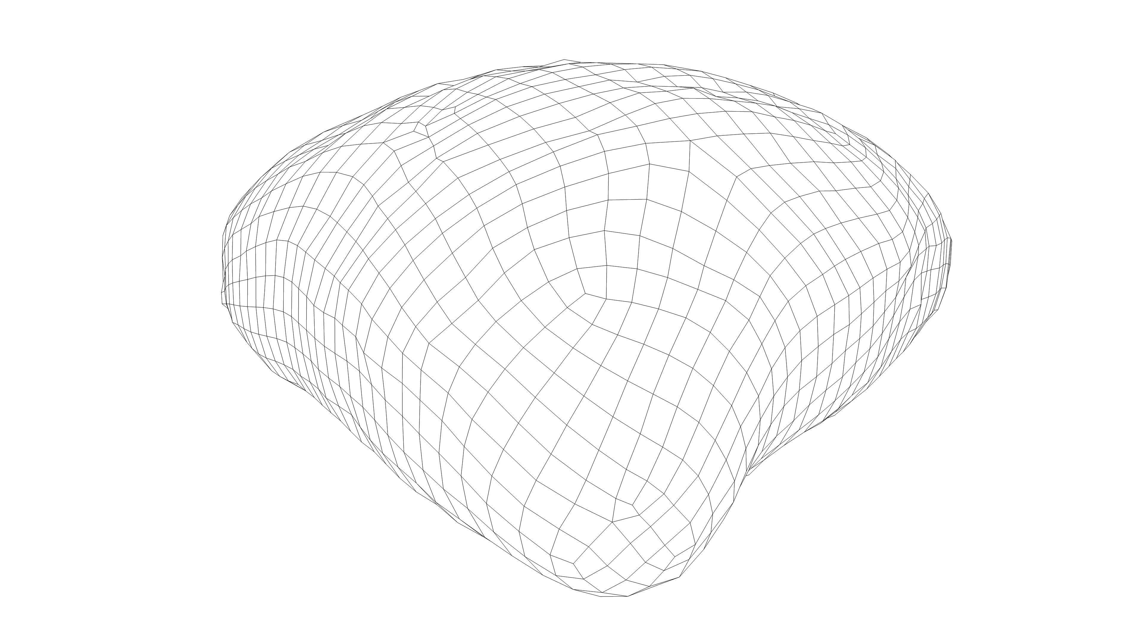 Photorealistic 3D scan of grain bun Low-poly 3D model_18