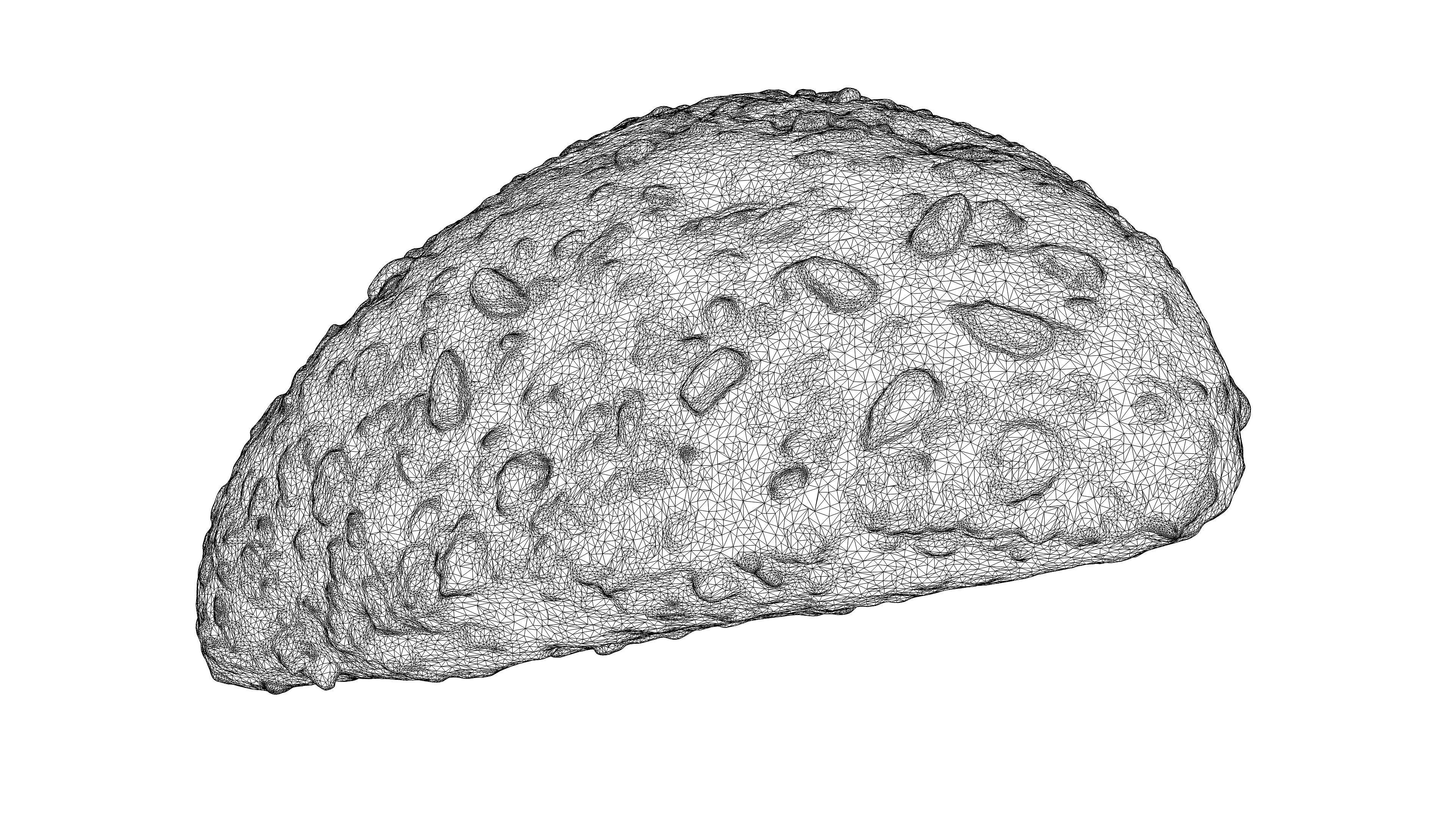 Photorealistic 3D scan of grain bun Low-poly 3D model_23