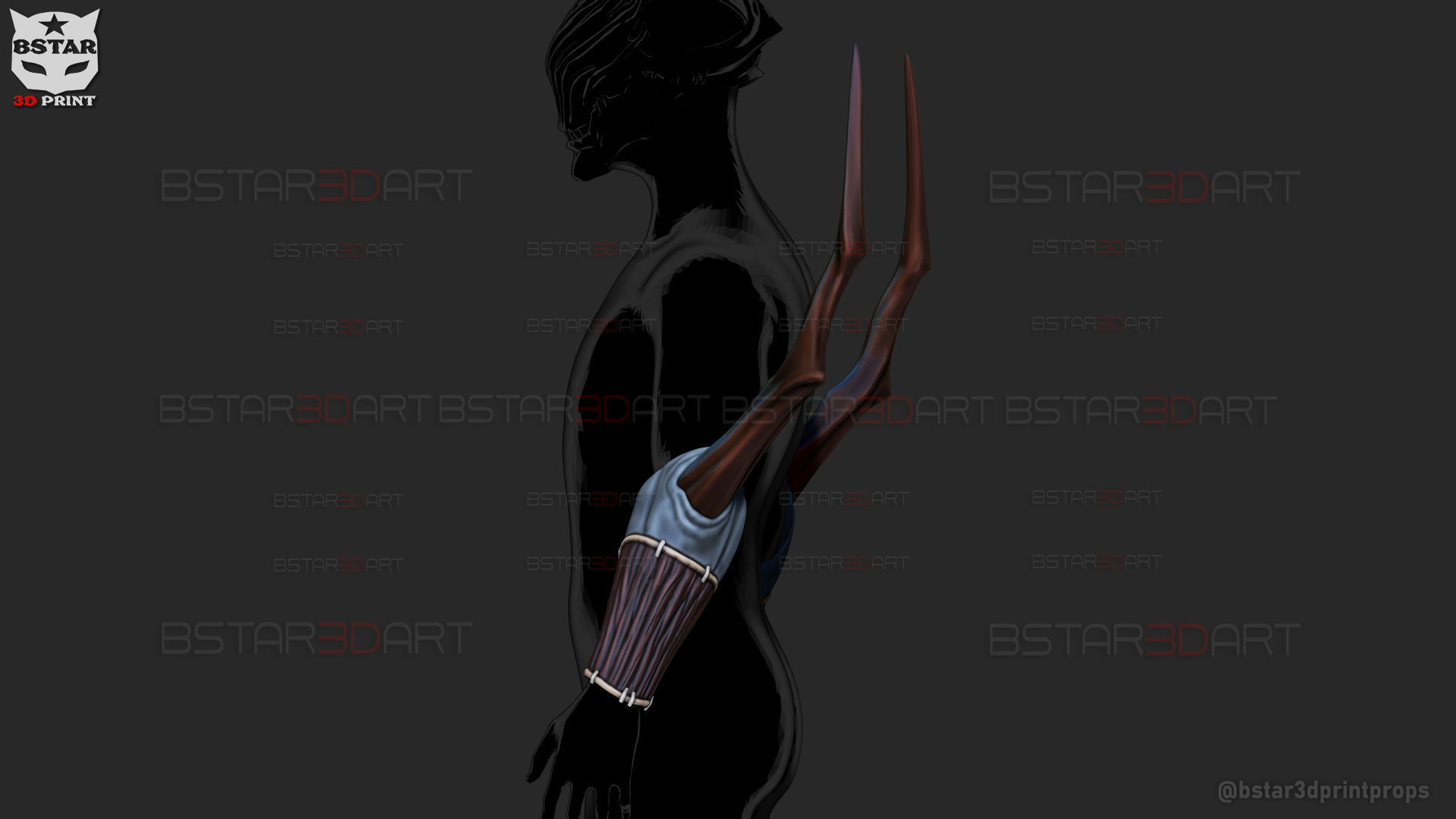 Mahito Final Form Arm Armor - Jujutsu Kaisen Cosplay 3D print model_2