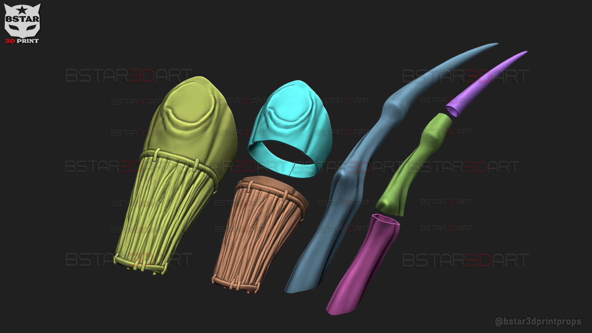 Mahito Final Form Arm Armor - Jujutsu Kaisen Cosplay 3D print model_15