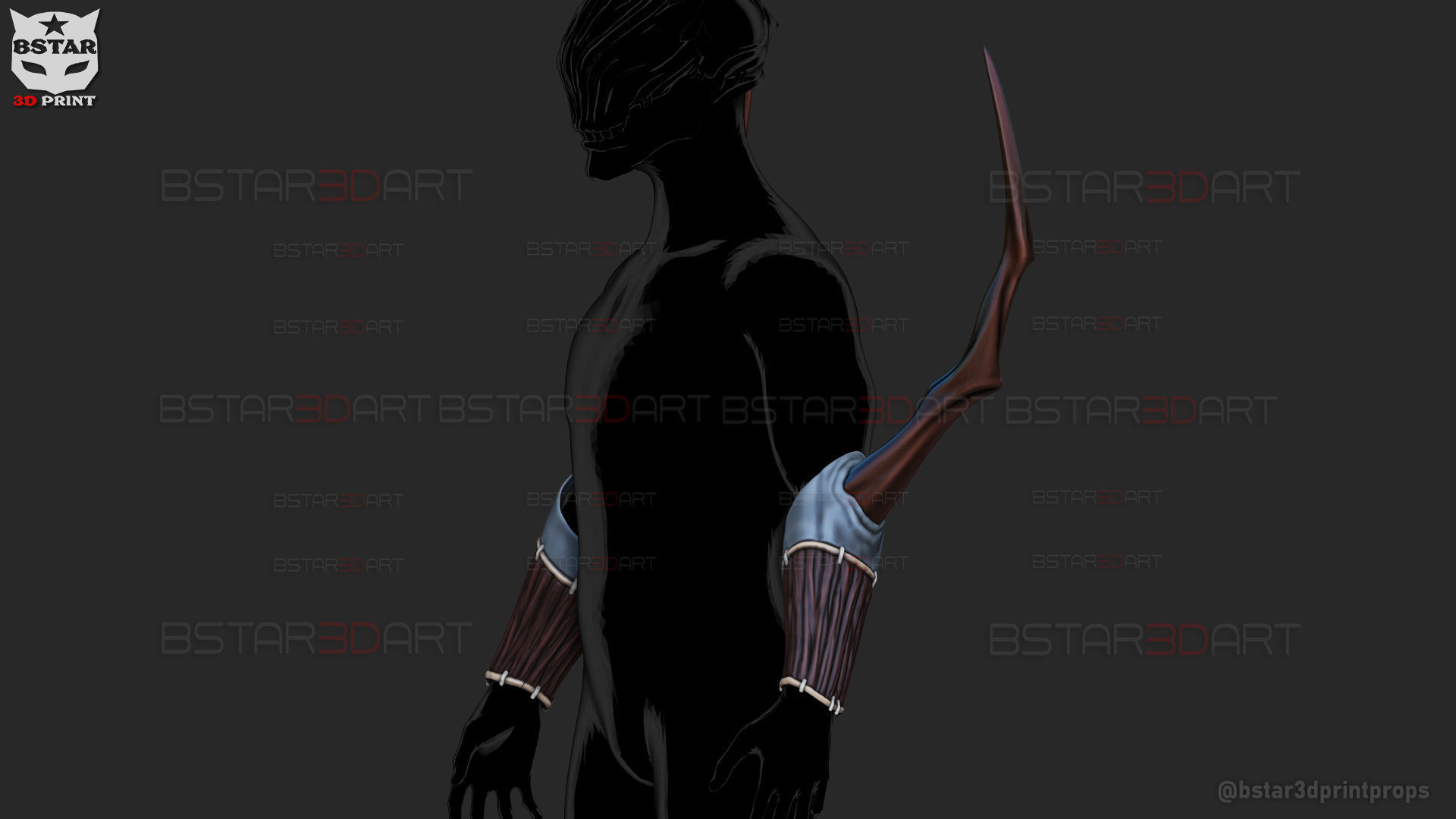 Mahito Final Form Arm Armor - Jujutsu Kaisen Cosplay 3D print model_1