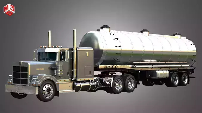 57P Truck with Tanker Trailer