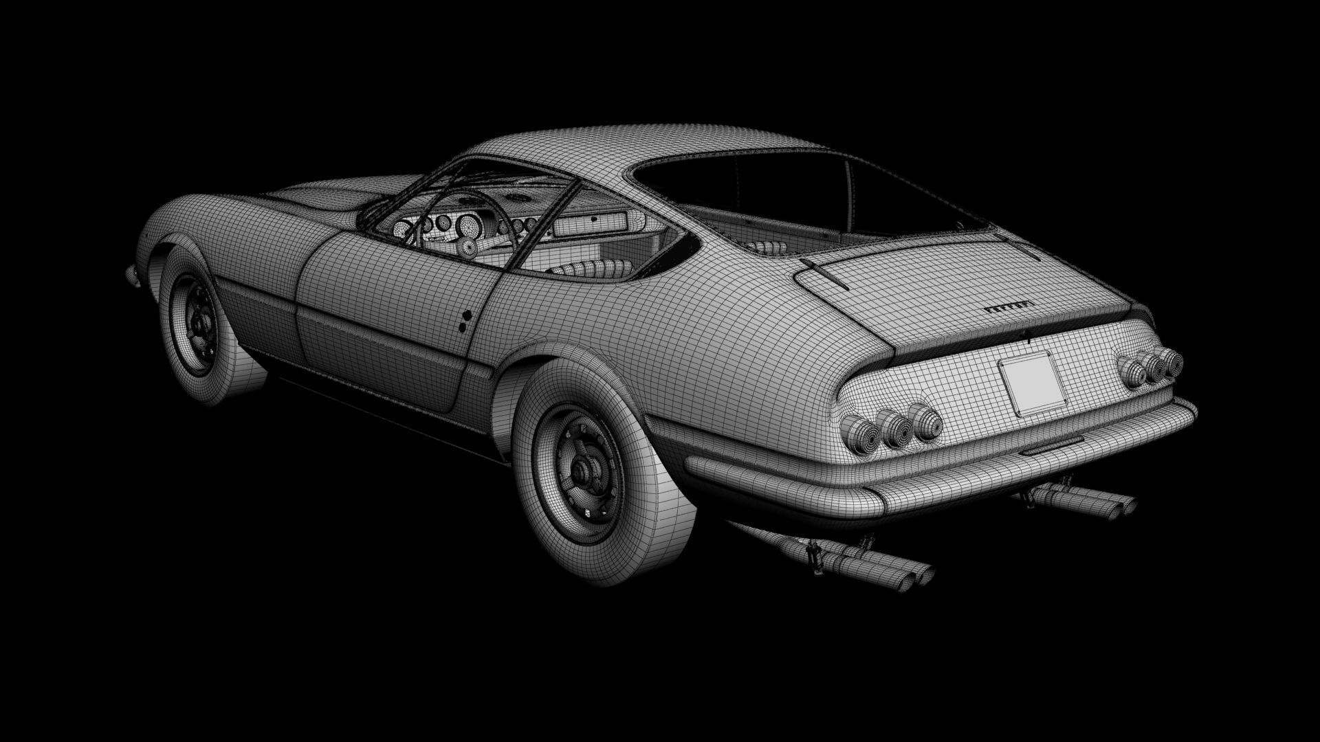 Ferrari 365 GTB-4 Daytona Prototype 3D model_16