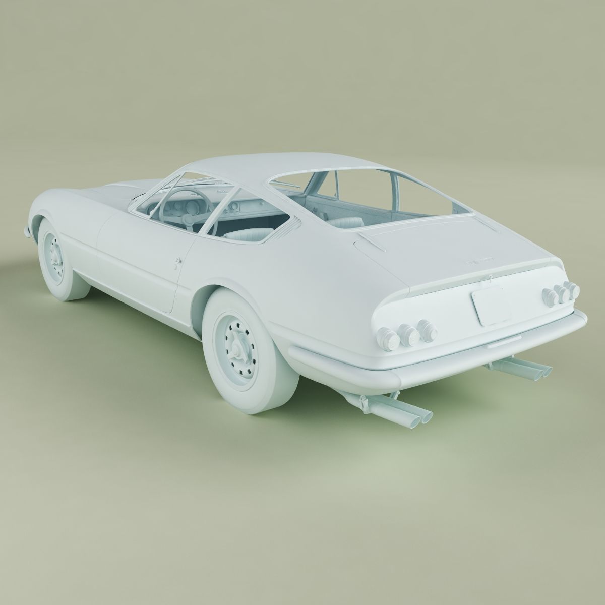 Ferrari 365 GTB-4 Daytona Prototype 3D model_12