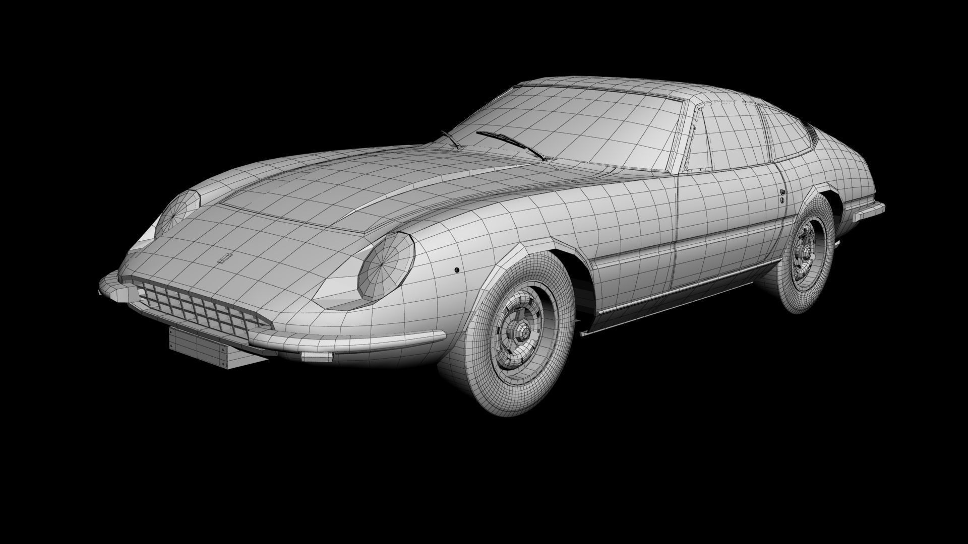 Ferrari 365 GTB-4 Daytona Prototype 3D model_13