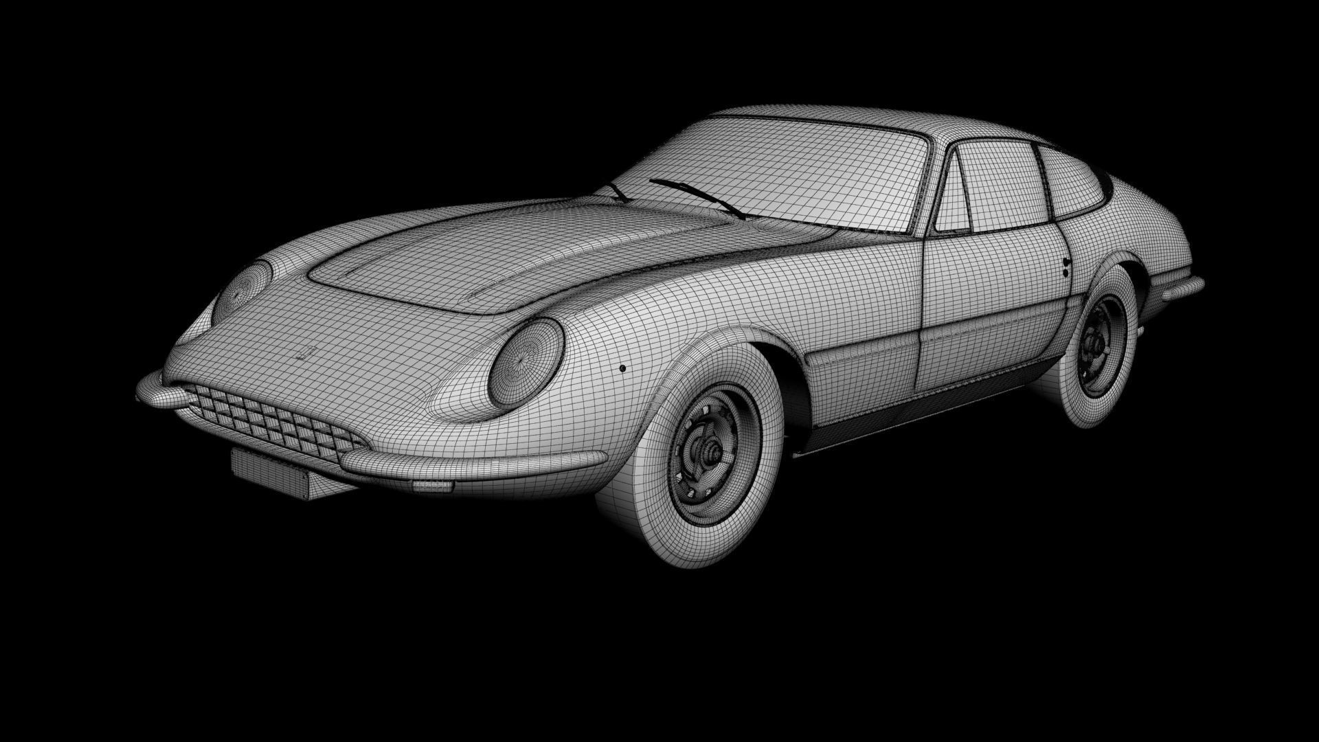 Ferrari 365 GTB-4 Daytona Prototype 3D model_14