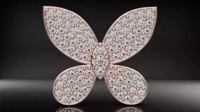 Butterfly pendant model 12 3D print model