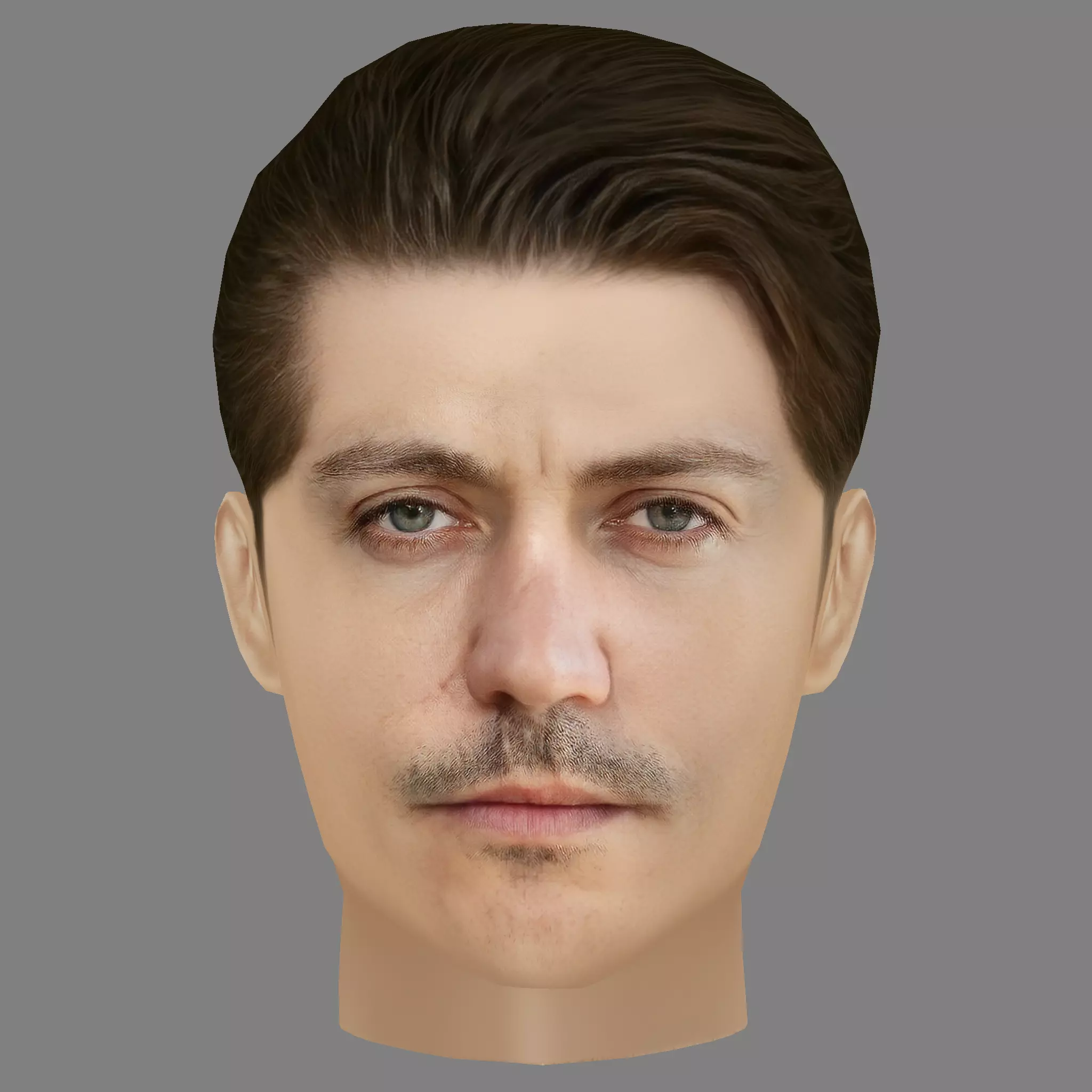 Greg Kolpakchi Head - Low poly head for game Low-poly 3D model_0