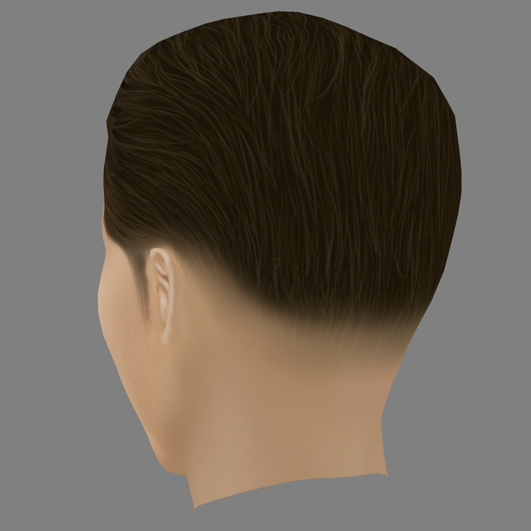 Greg Kolpakchi Head - Low poly head for game Low-poly 3D model_3