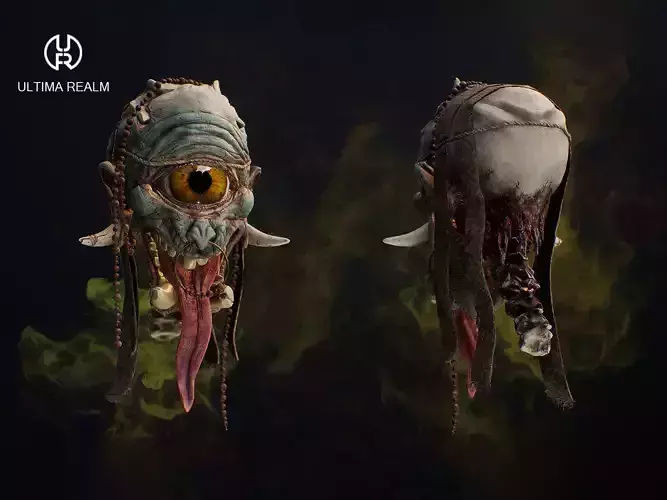 Nightmare Low-poly 3D model