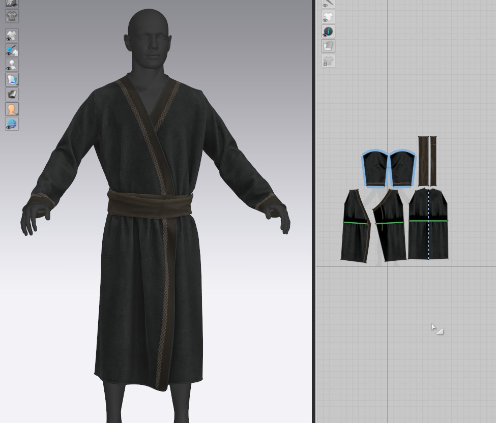 3D Medieval clothes character clothing collection 3D model_13