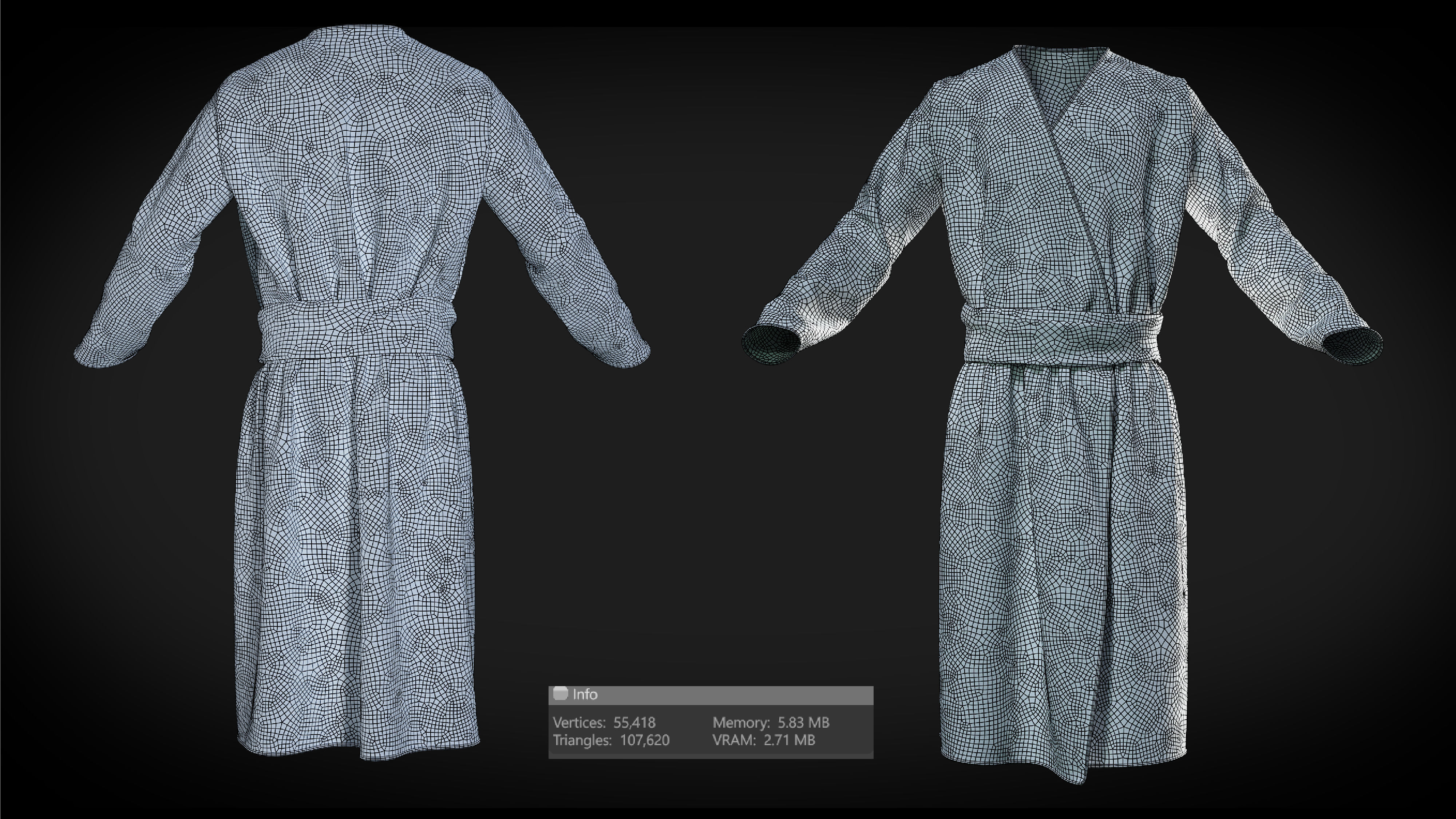 3D Medieval clothes character clothing collection 3D model_6