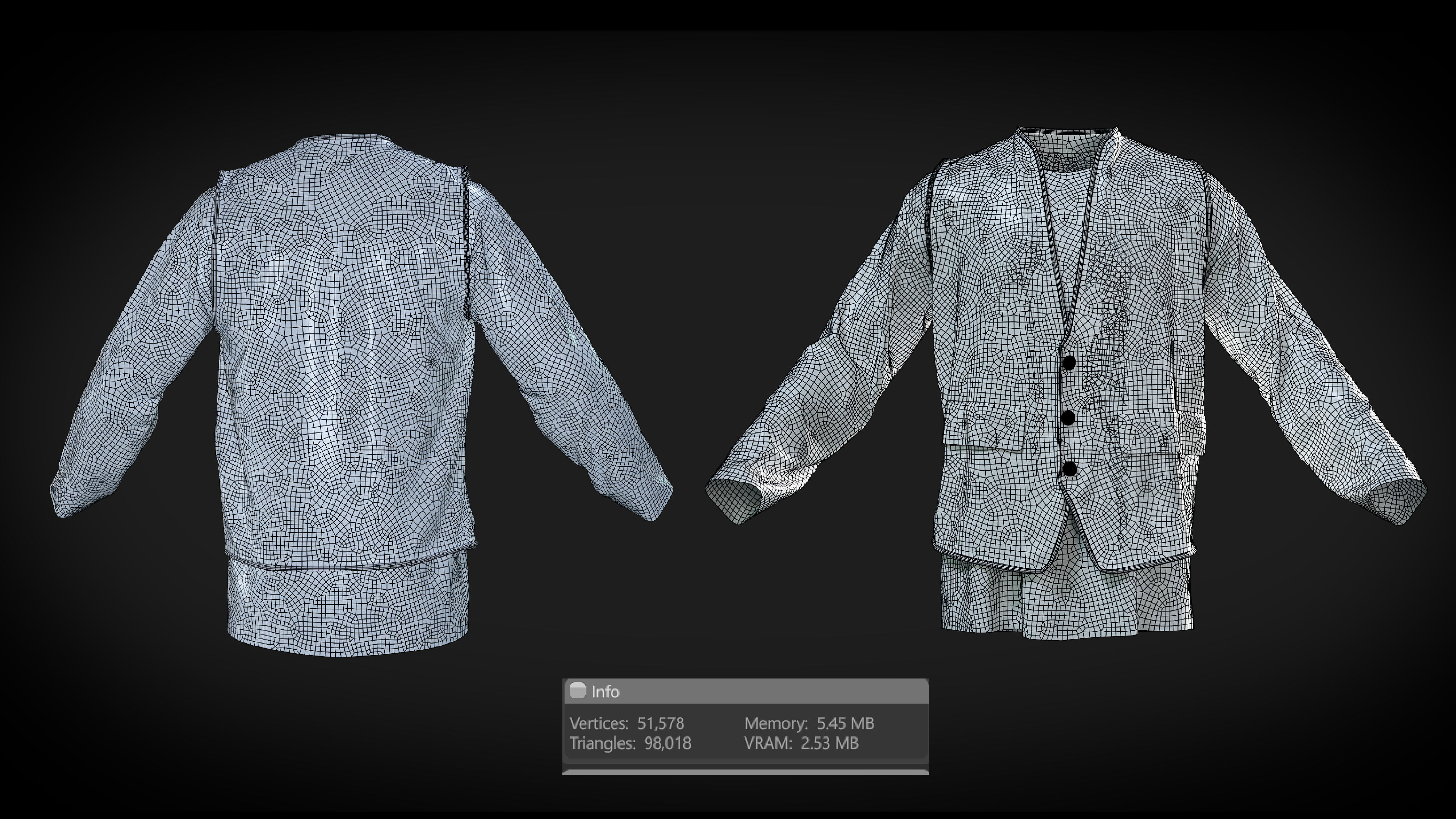 3D Medieval clothes character clothing collection 3D model_4