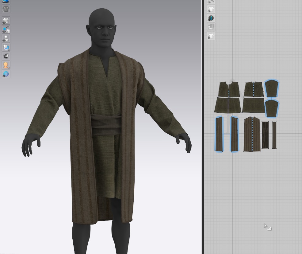 3D Medieval clothes character clothing collection 3D model_14