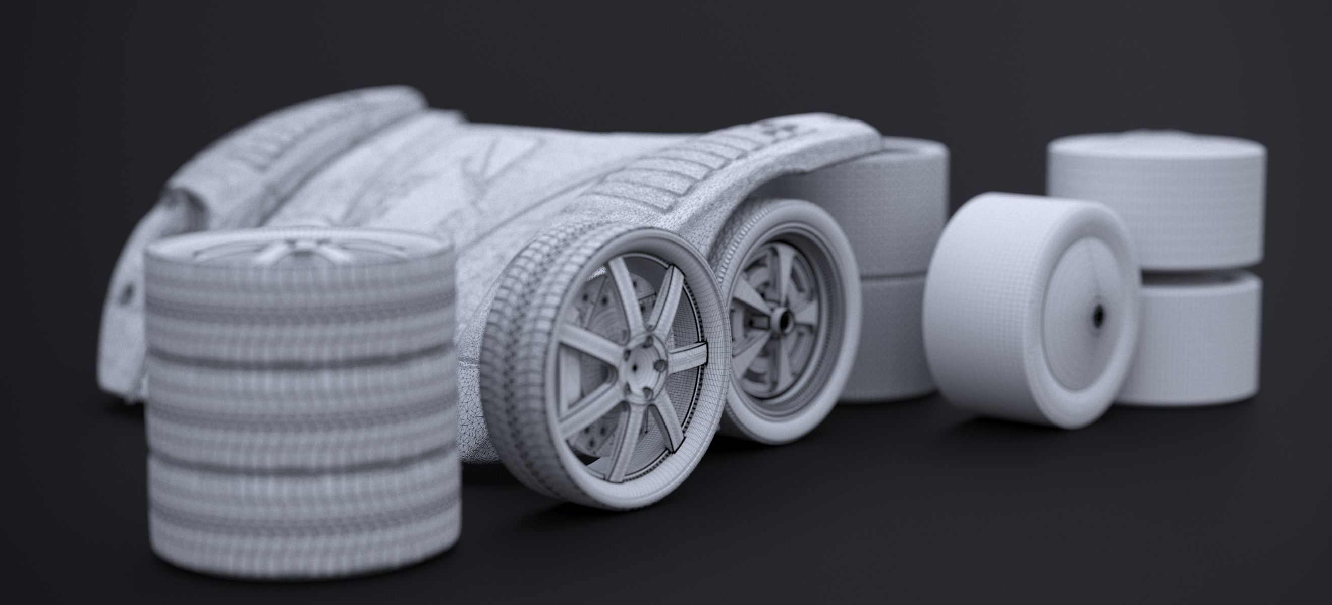 RACKING WHEEL SET 2019 3D model_14