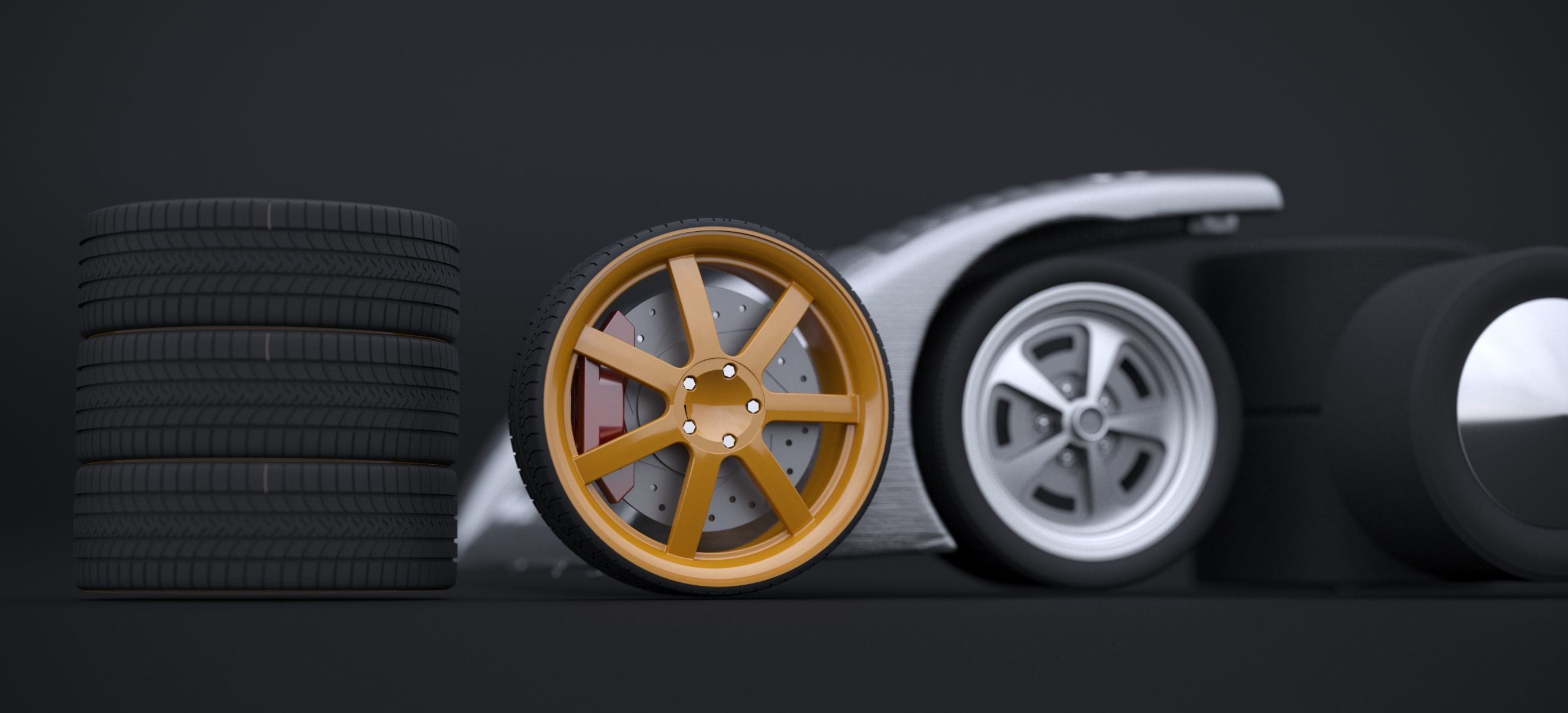 RACKING WHEEL SET 2019 3D model_9
