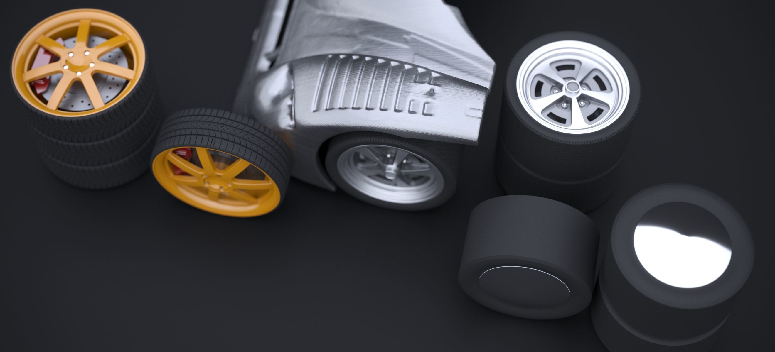 RACKING WHEEL SET 2019 3D model_11