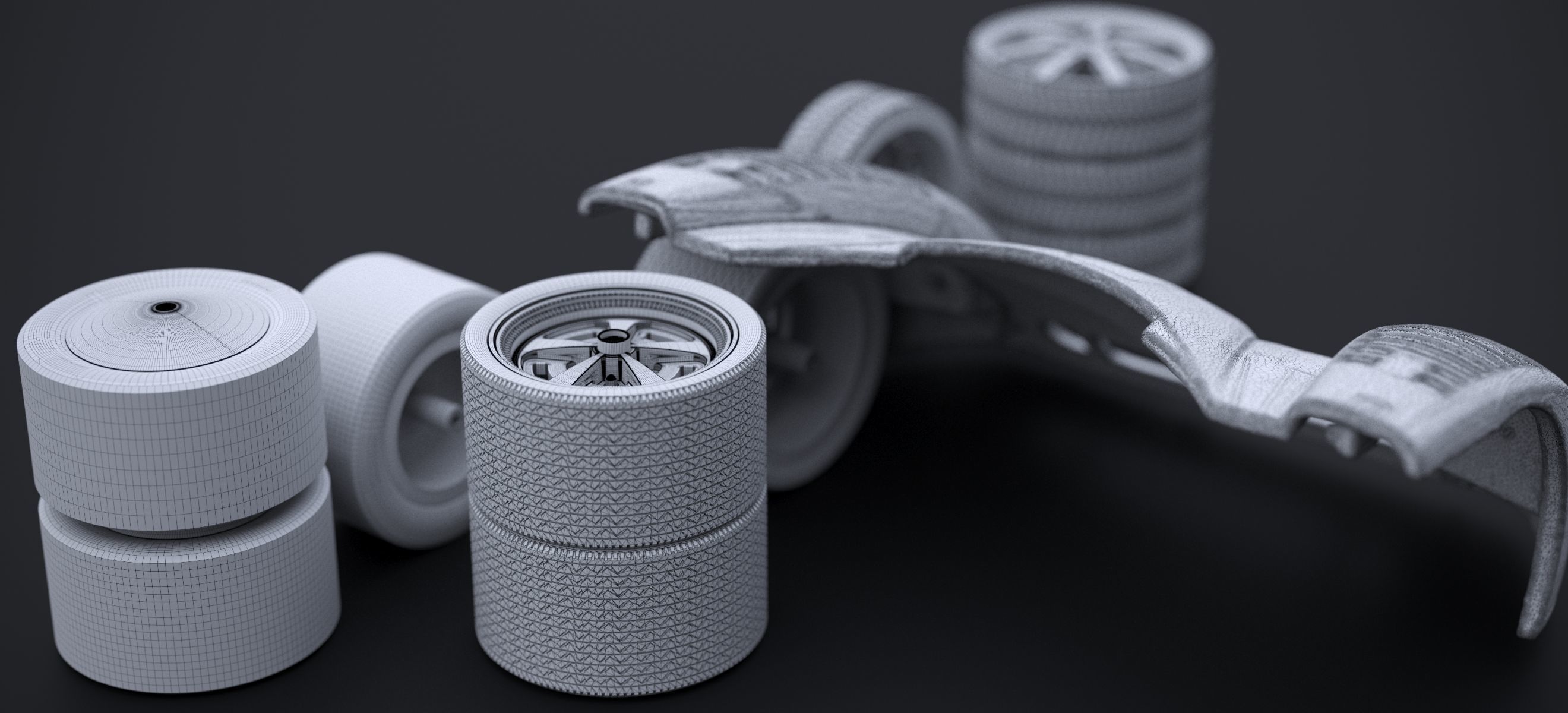 RACKING WHEEL SET 2019 3D model_17