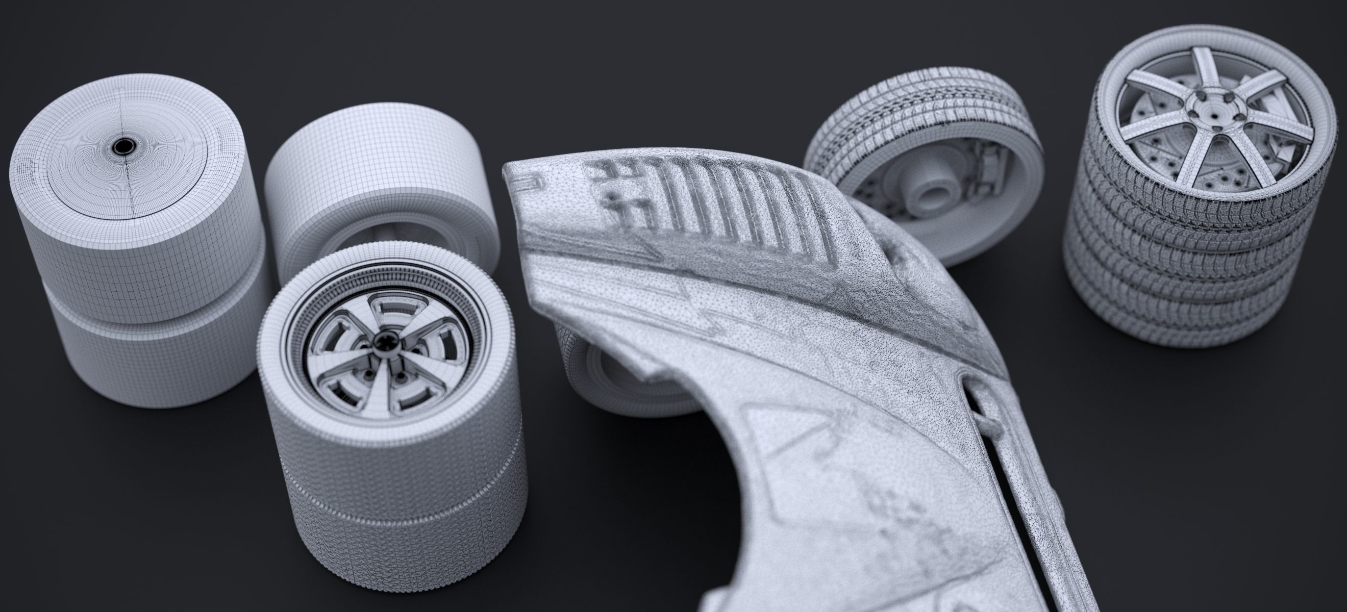 RACKING WHEEL SET 2019 3D model_22