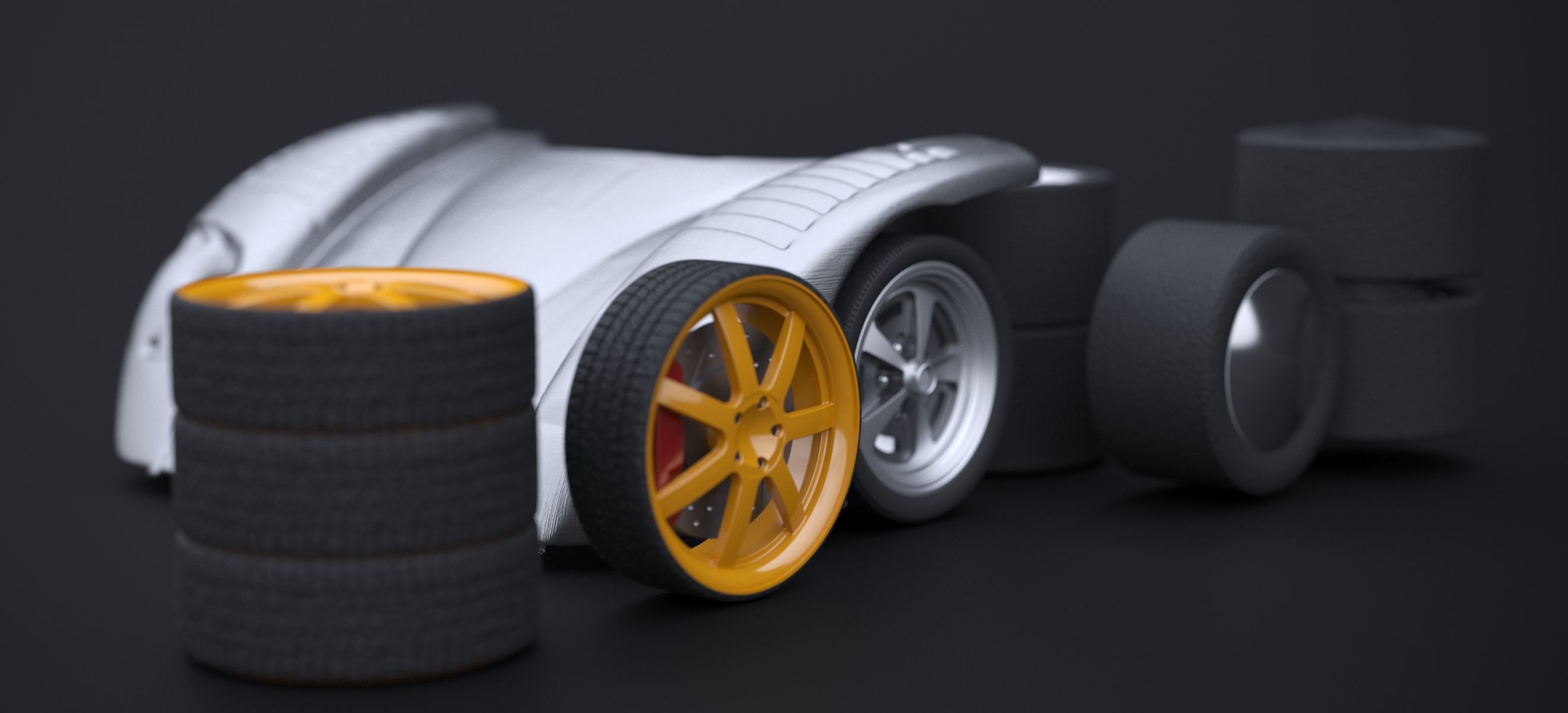 RACKING WHEEL SET 2019 3D model_3
