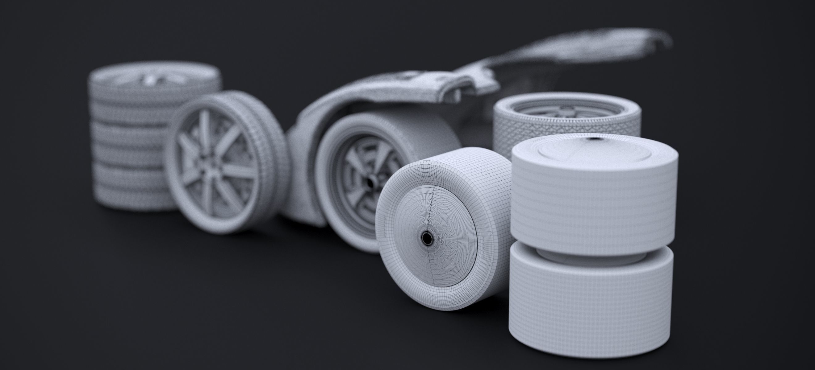 RACKING WHEEL SET 2019 3D model_15