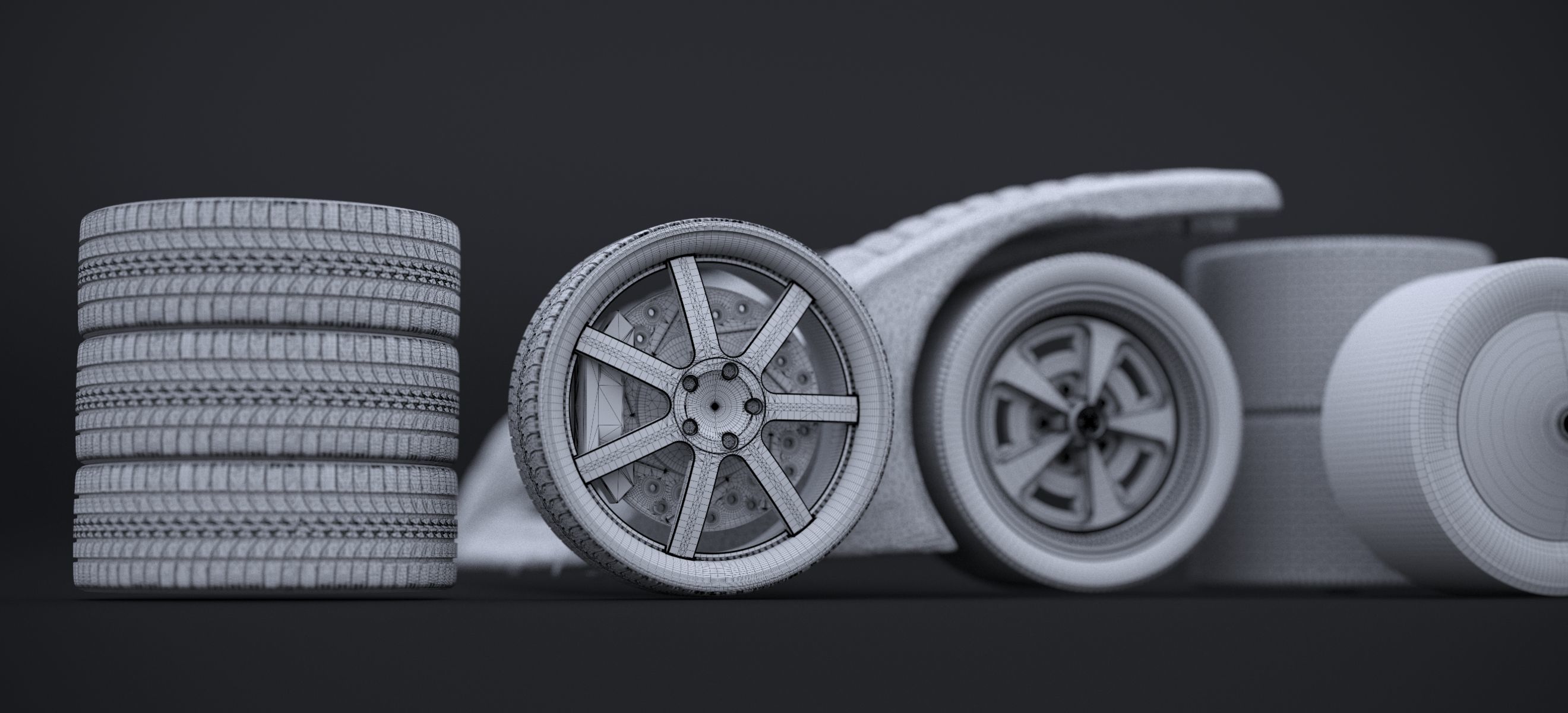 RACKING WHEEL SET 2019 3D model_20