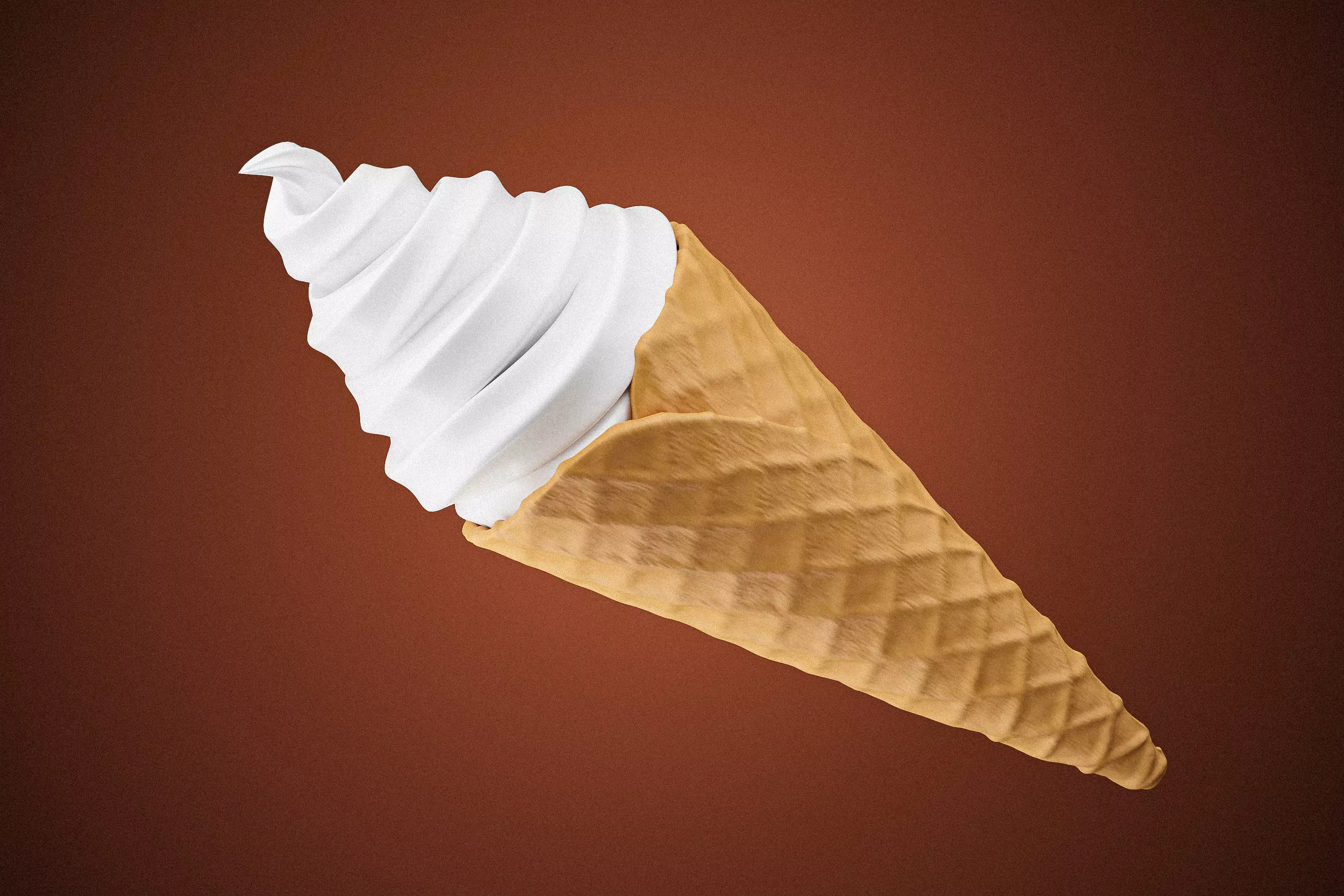 Ice Cream Cone 03 3D model_0