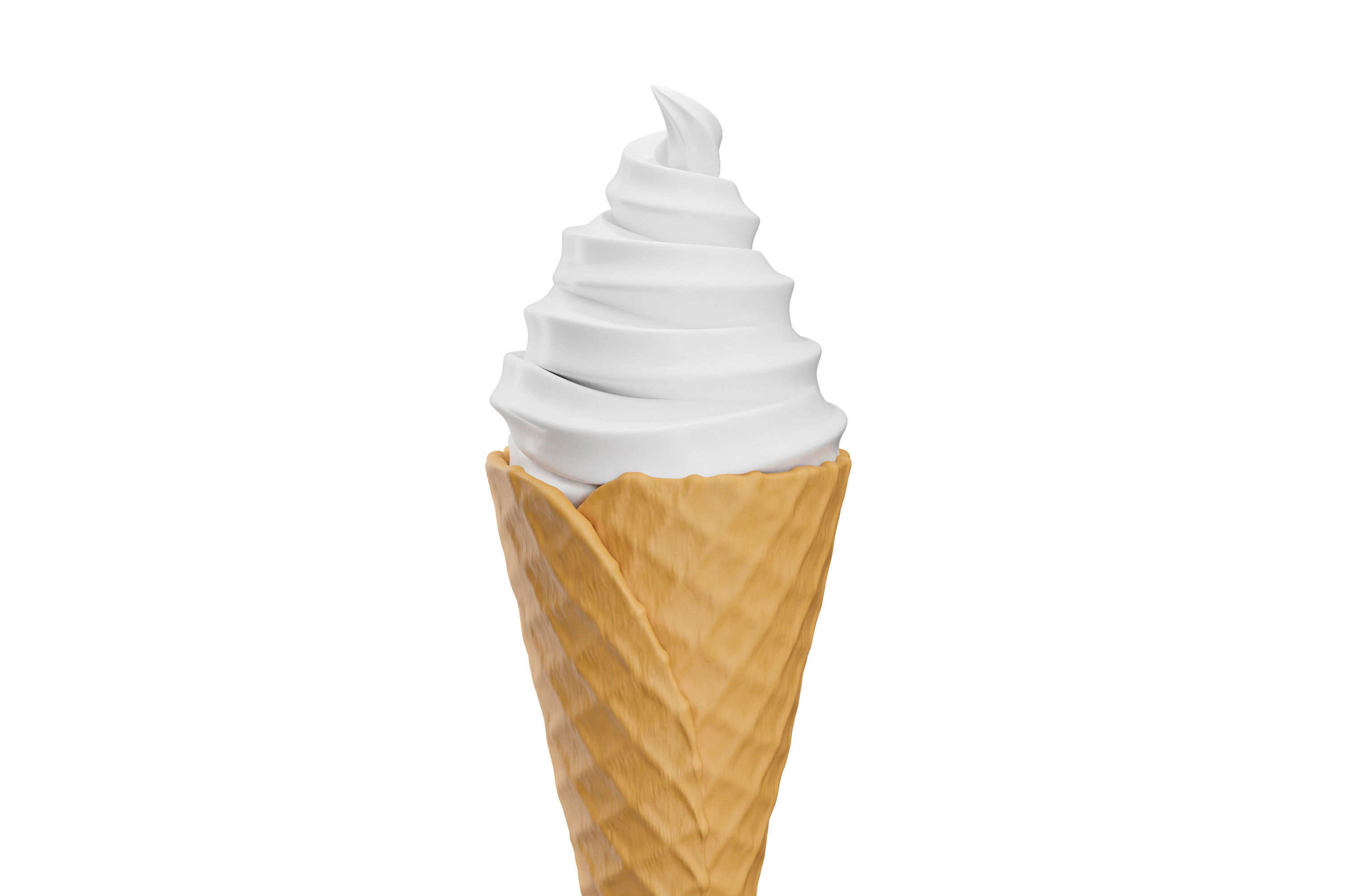 Ice Cream Cone 03 3D model_1