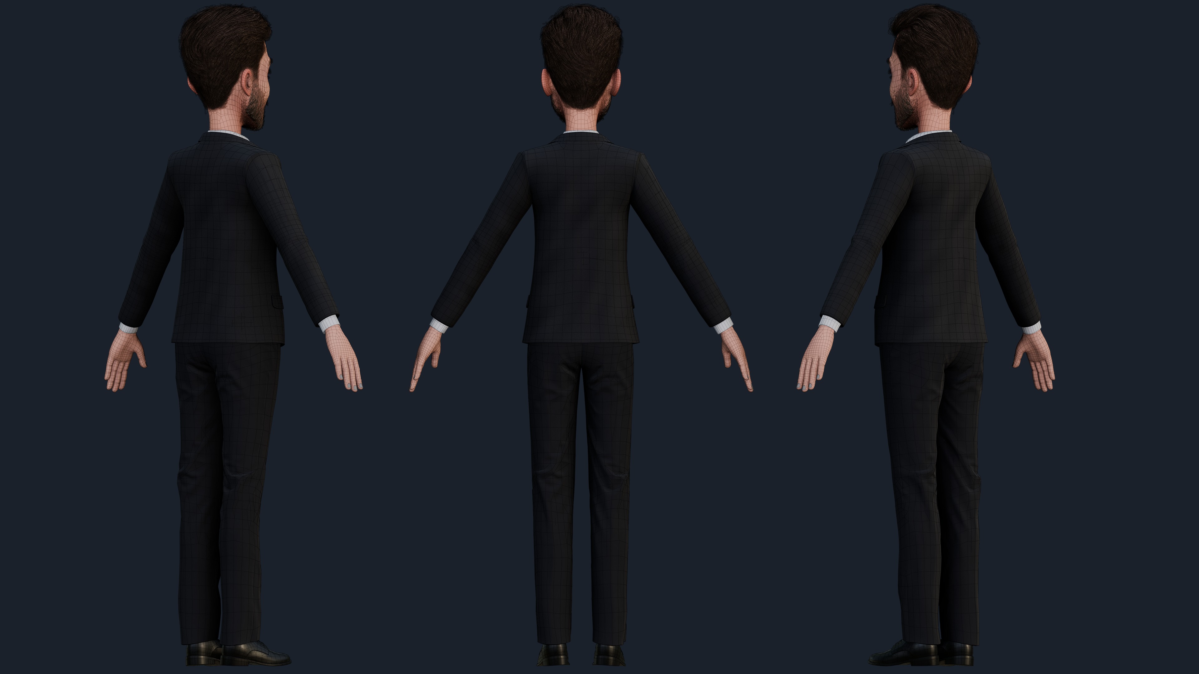 CARTOON FATHER - RIGGED MAN Low-poly 3D model_24