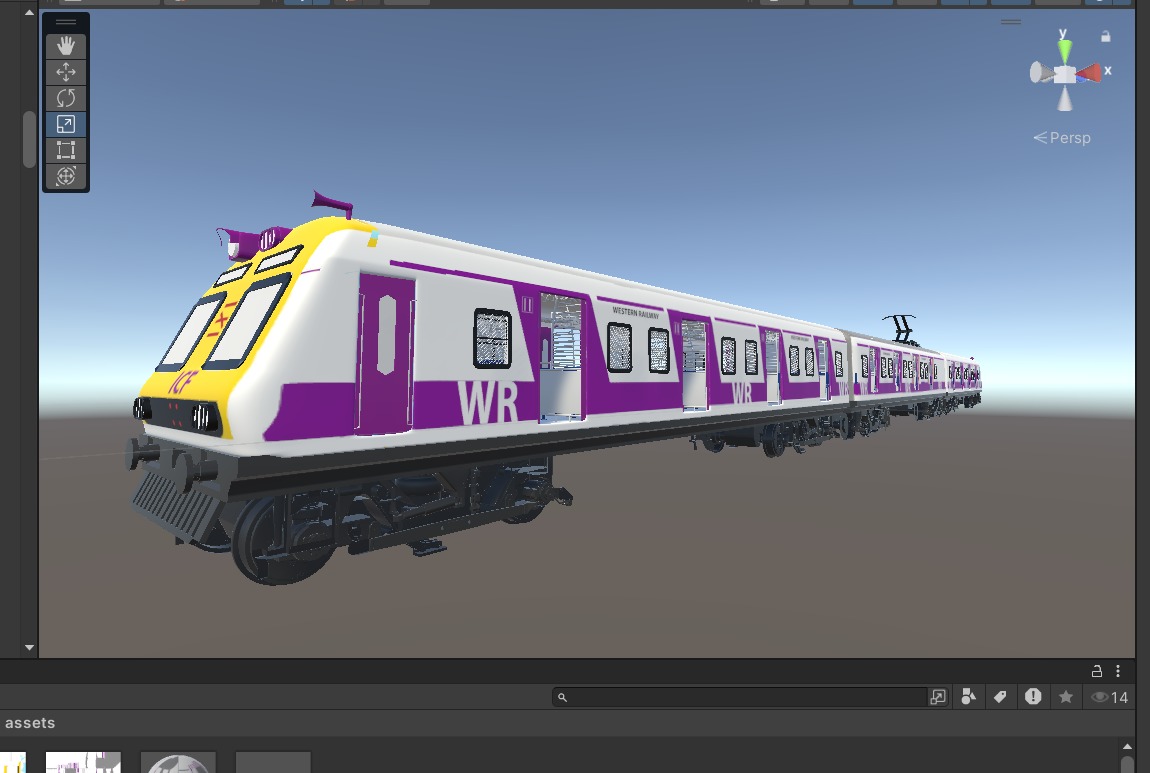 New Mumbai Local Train Low-poly 3D model_2