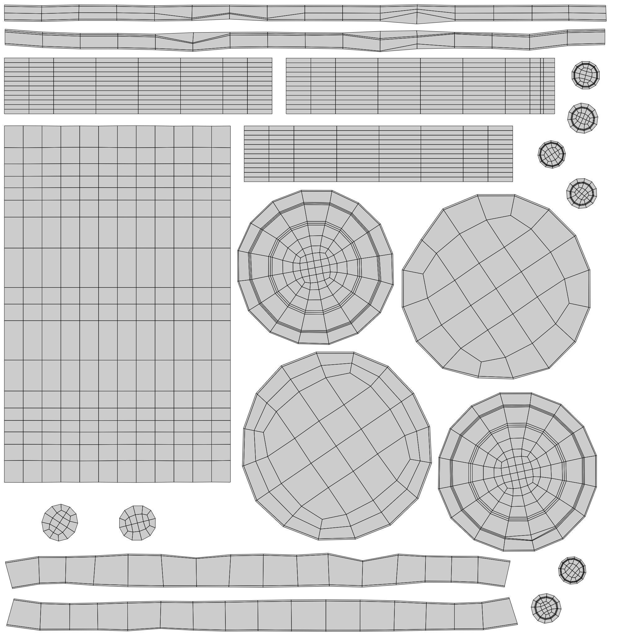 a sand clock Low-poly 3D model_5