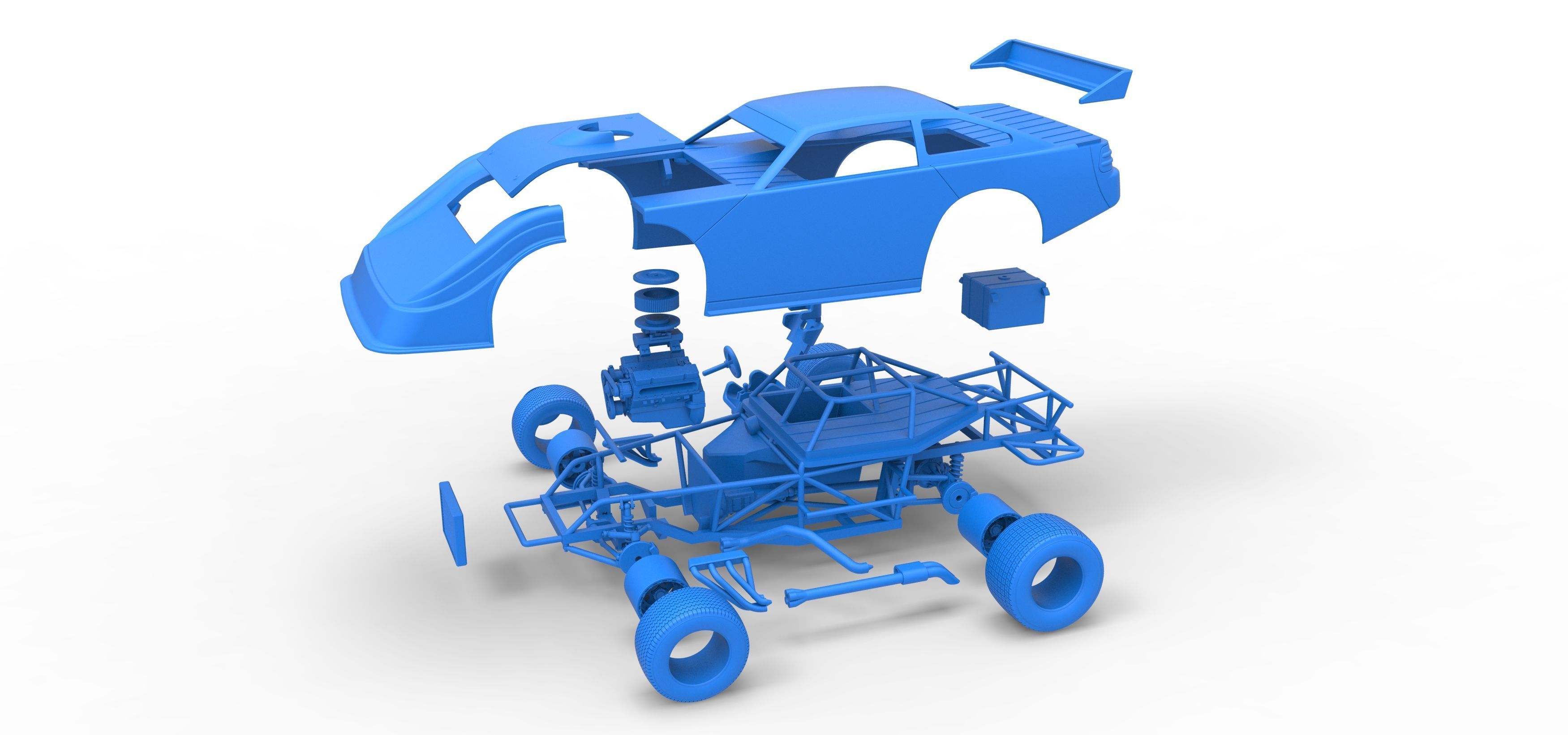 Australian Super Sedan Scale 1 to 25 3D print model_55