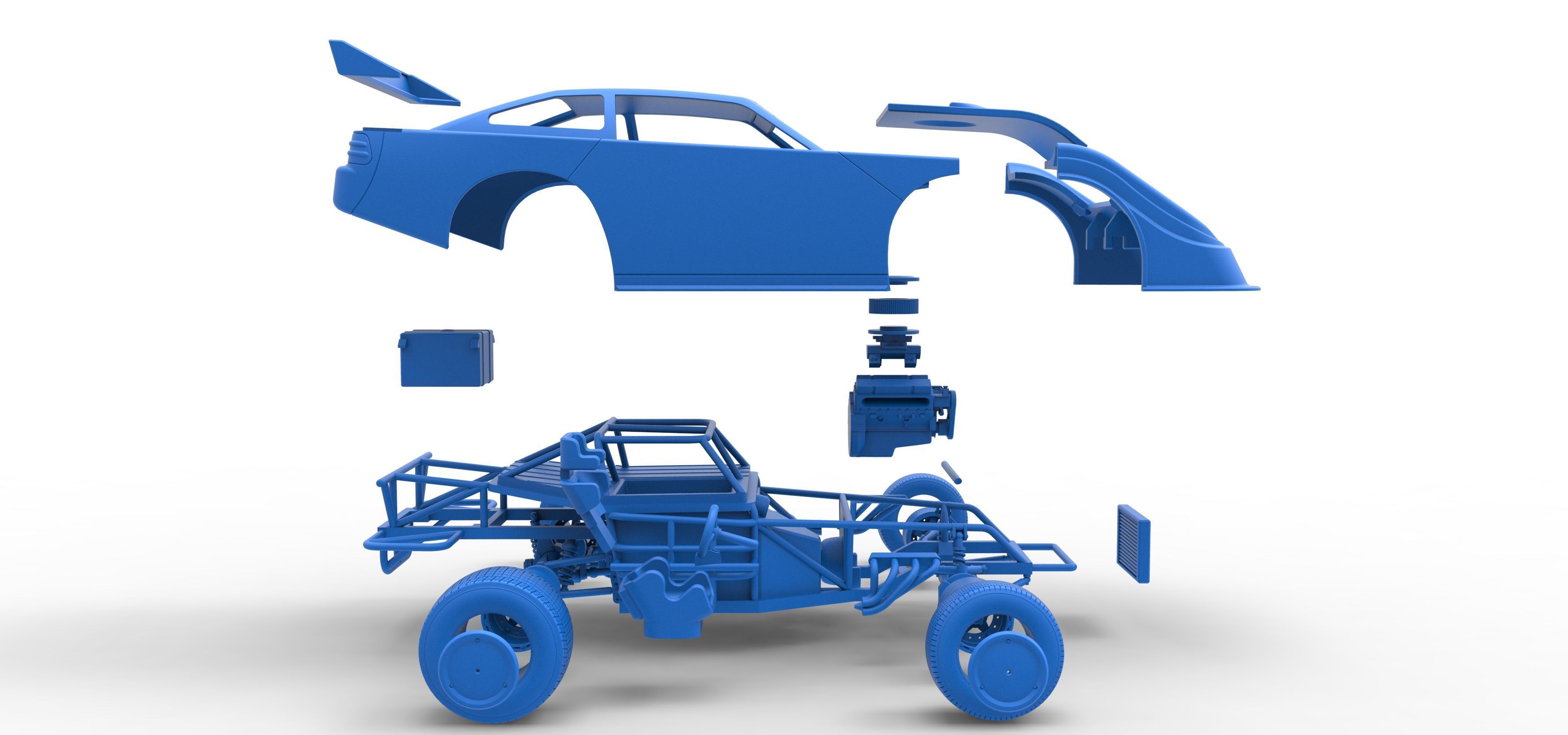 Australian Super Sedan Scale 1 to 25 3D print model_64