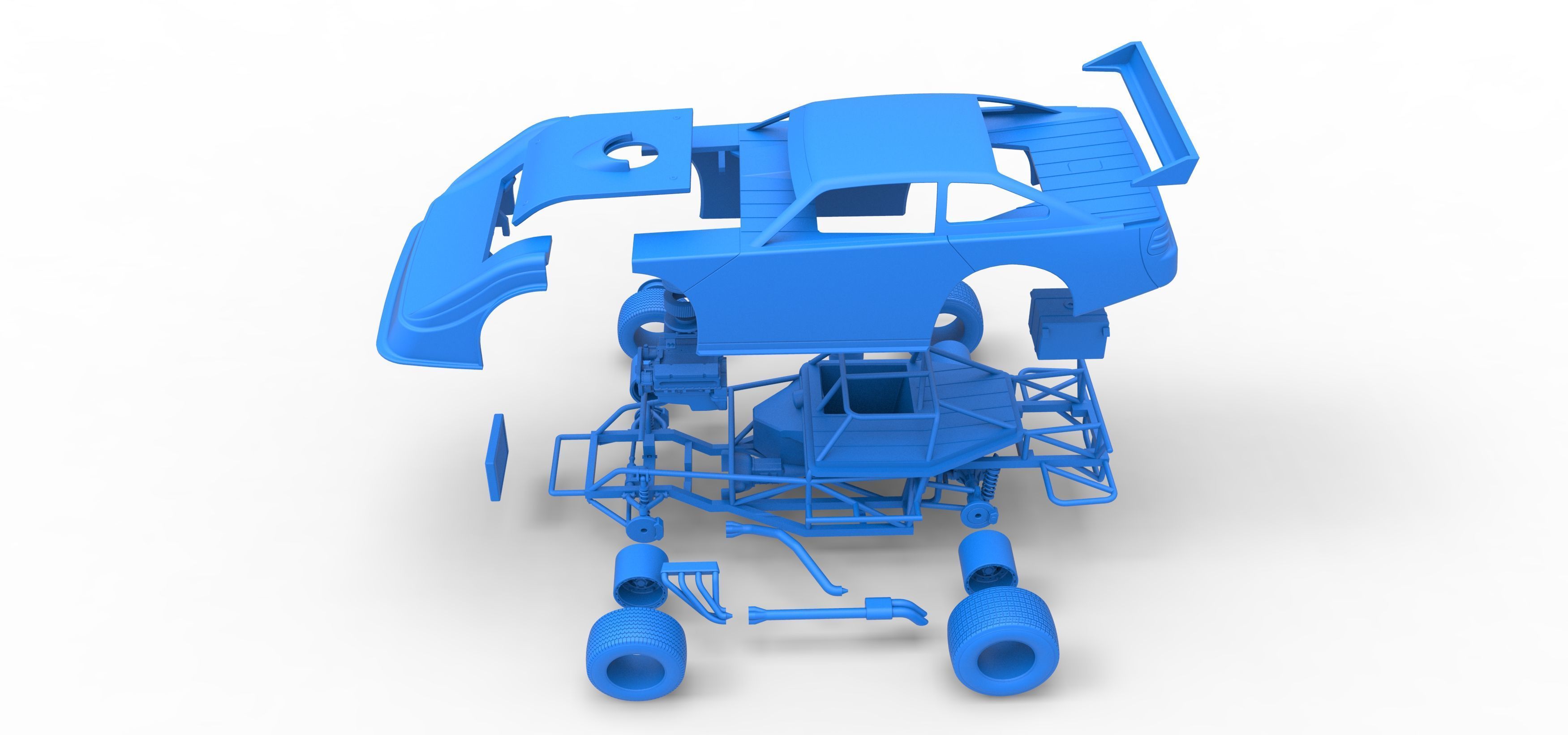 Australian Super Sedan Scale 1 to 25 3D print model_60